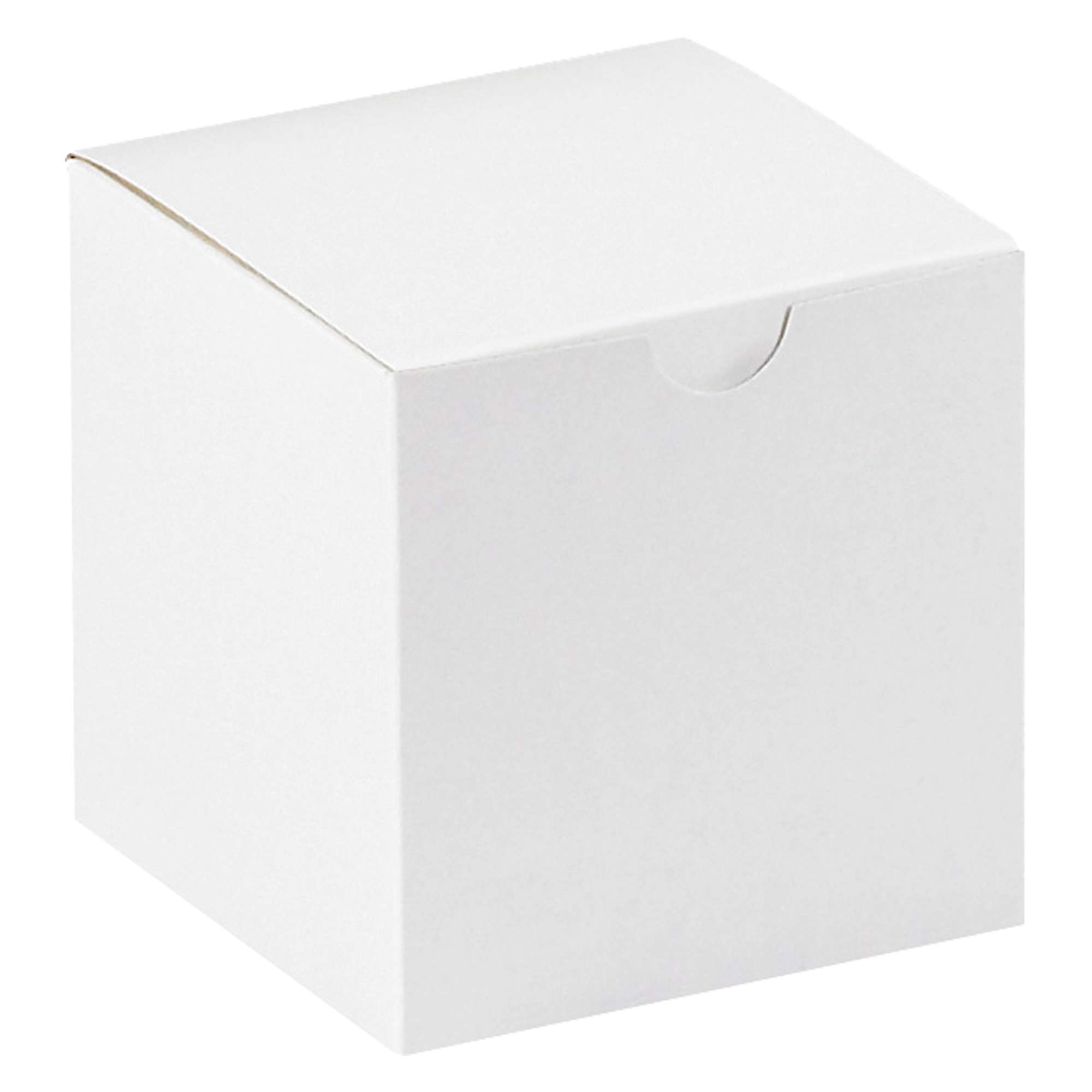 Gift Boxes, 4" x 4" x 4", White, 100/Case