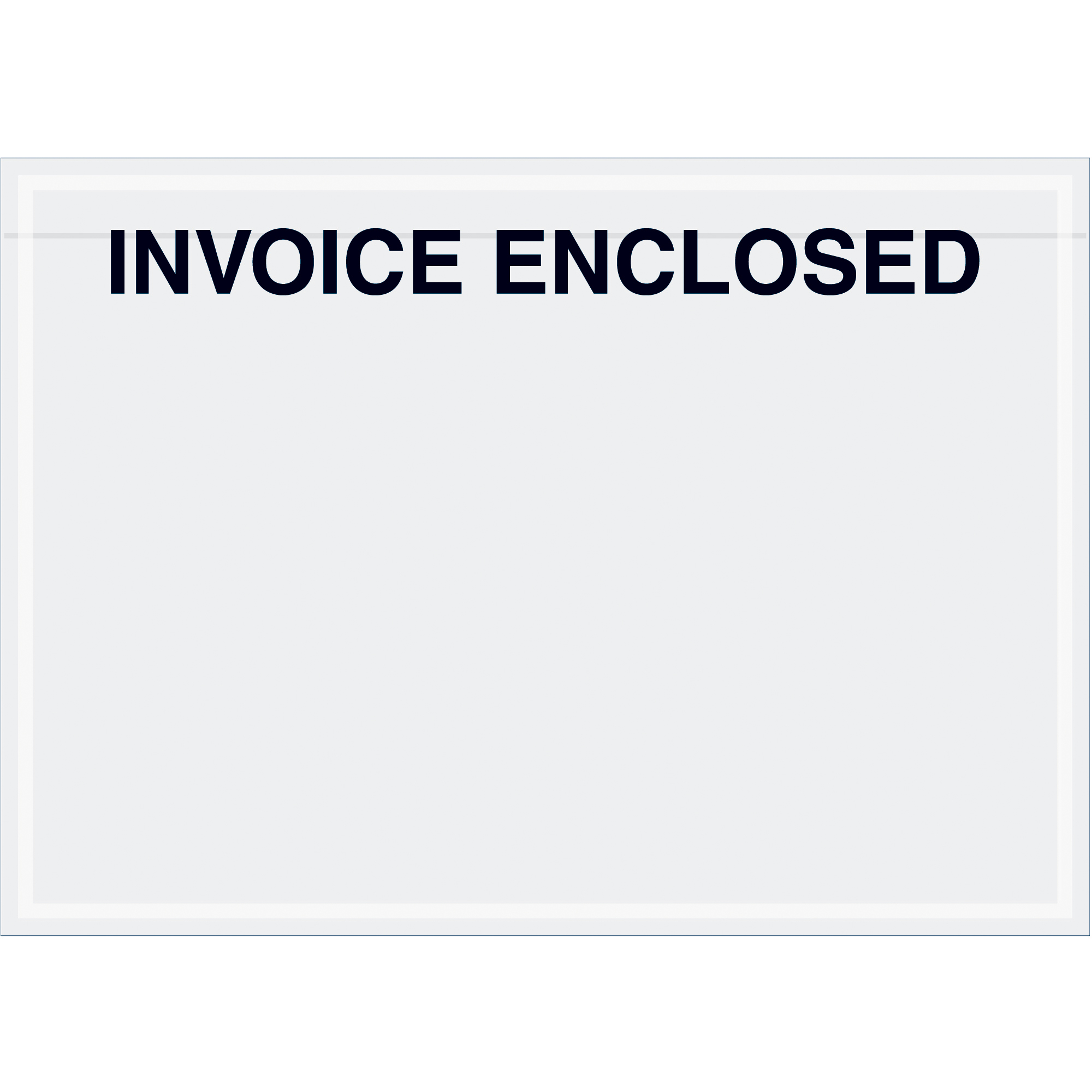 Tape Logic® "Invoice Enclosed" Envelopes, Clear Face, 7" x 5", Clear, 1000/Case