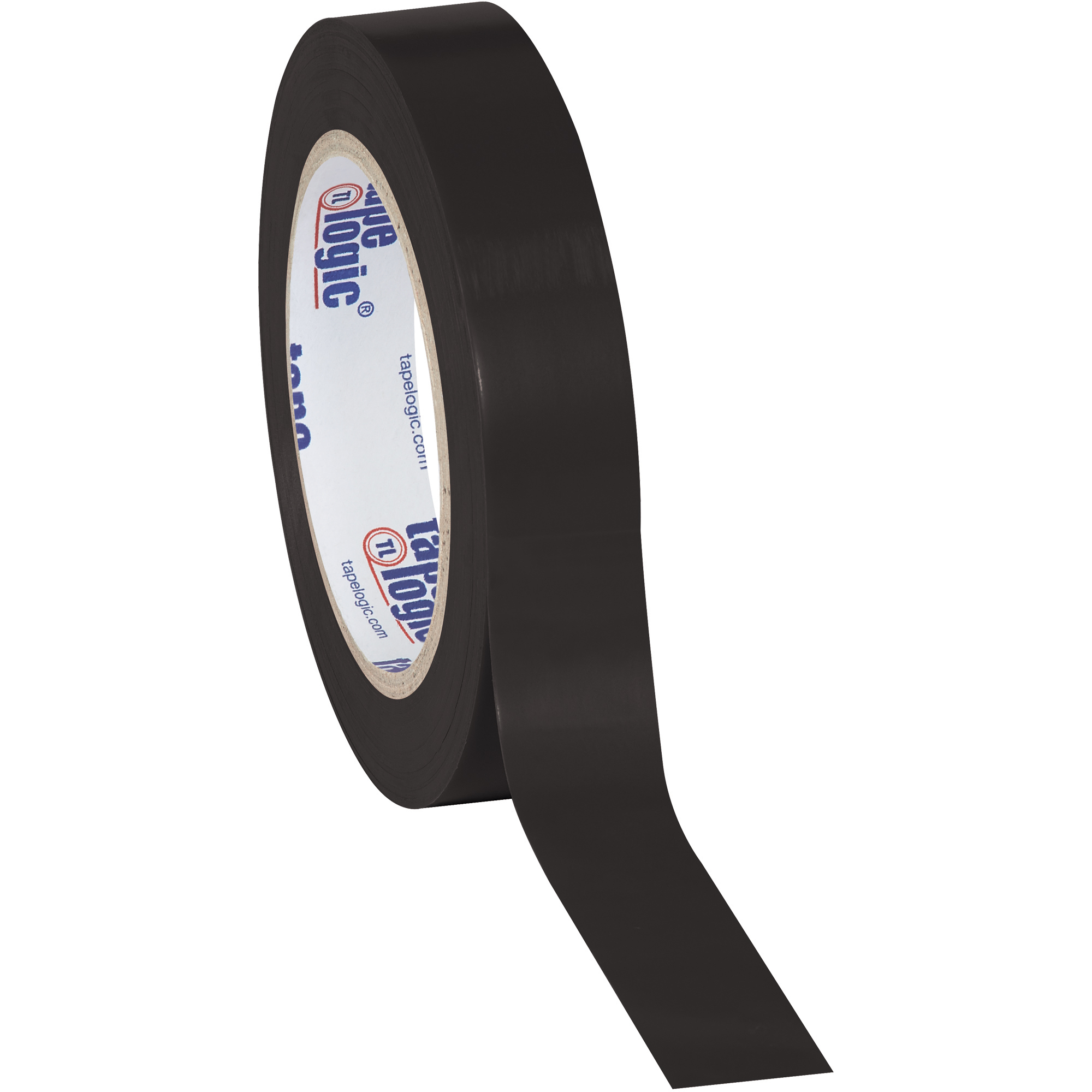 Tape Logic® Solid Vinyl Safety Tape, 6.0 Mil, 1" x 36 yds, Black, 3/Case