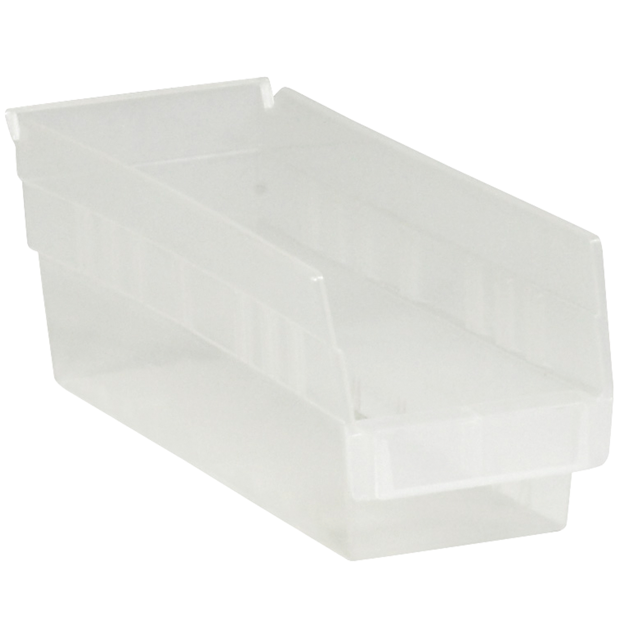Plastic Shelf Bins, 11 5/8" x 4 1/8" x 4", Clear, 36/Case