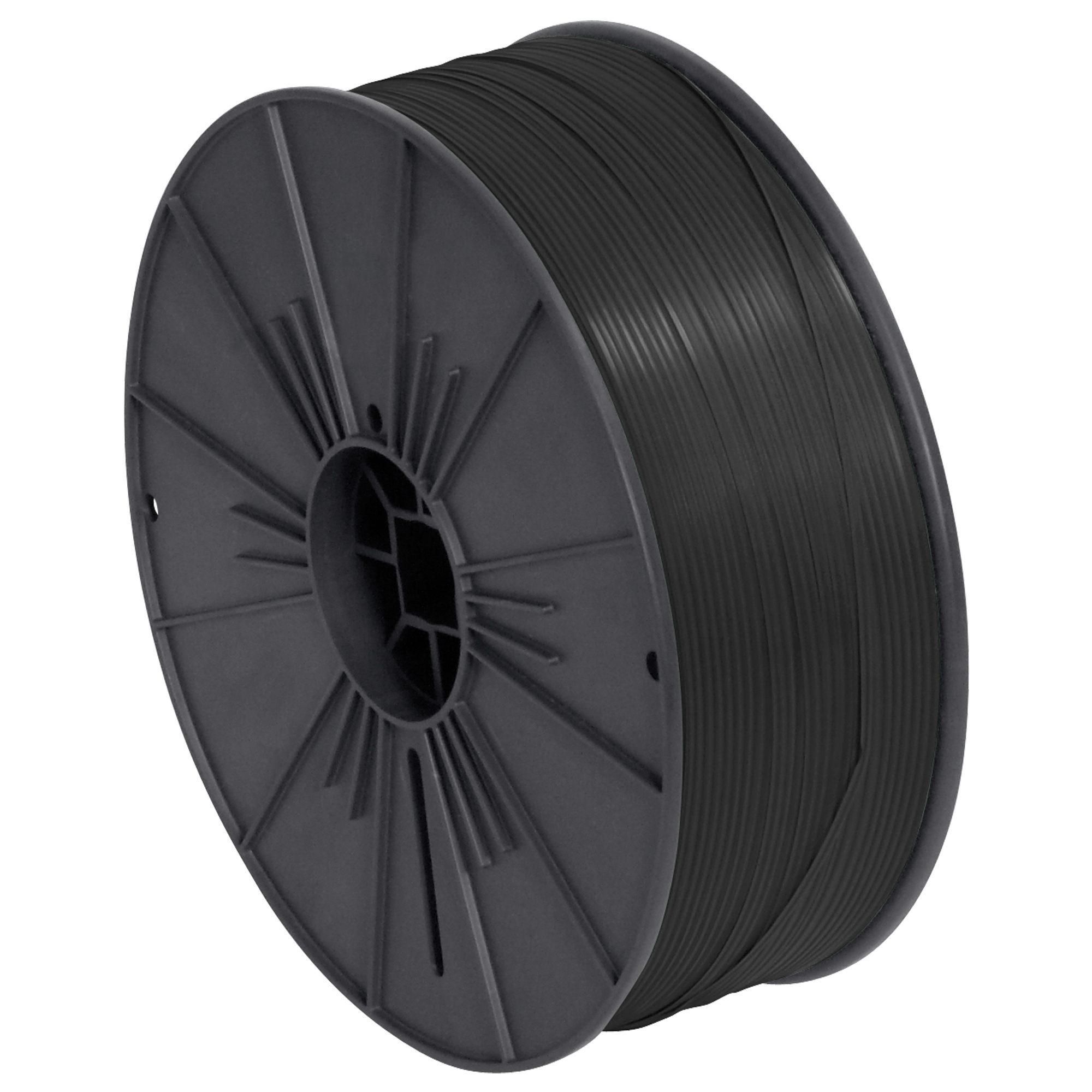 Plastic Twist Tie Spool, 5/32" x 7000', Black, 1/Case