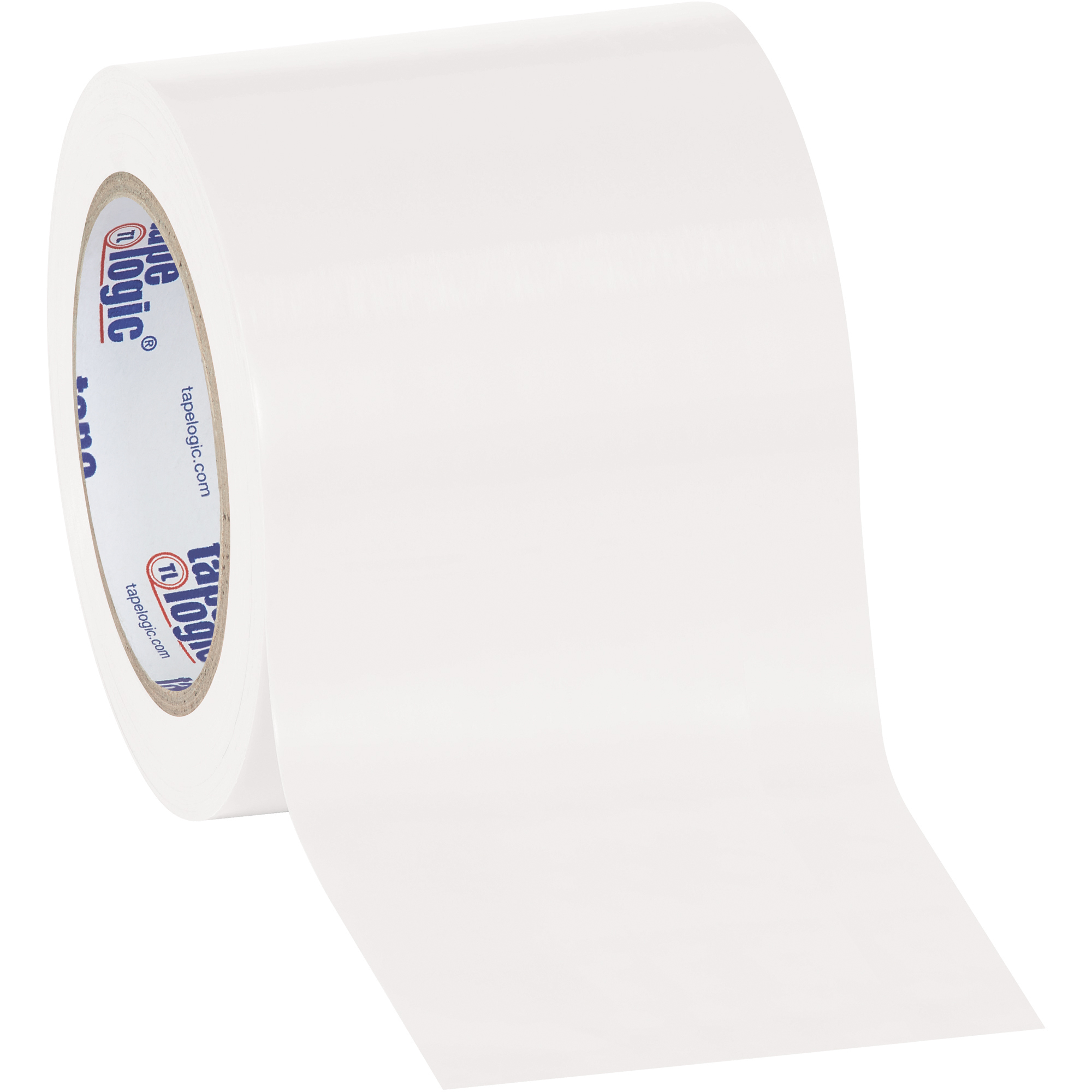 Tape Logic® Solid Vinyl Safety Tape, 6.0 Mil, 4" x 36 yds., White, 3/Case