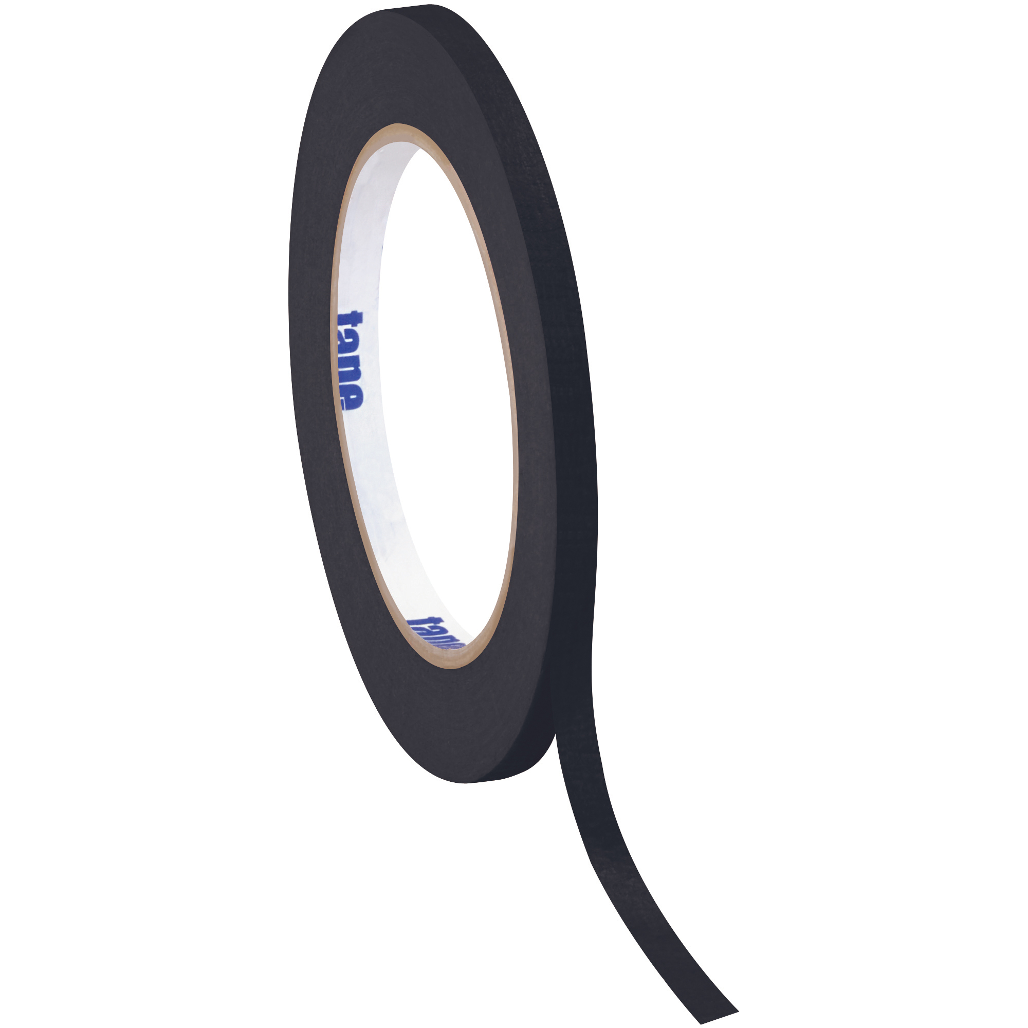 Tape Logic® Masking Tape, 4.9 Mil, 1/4" x 60 yds., Black, 144/Case