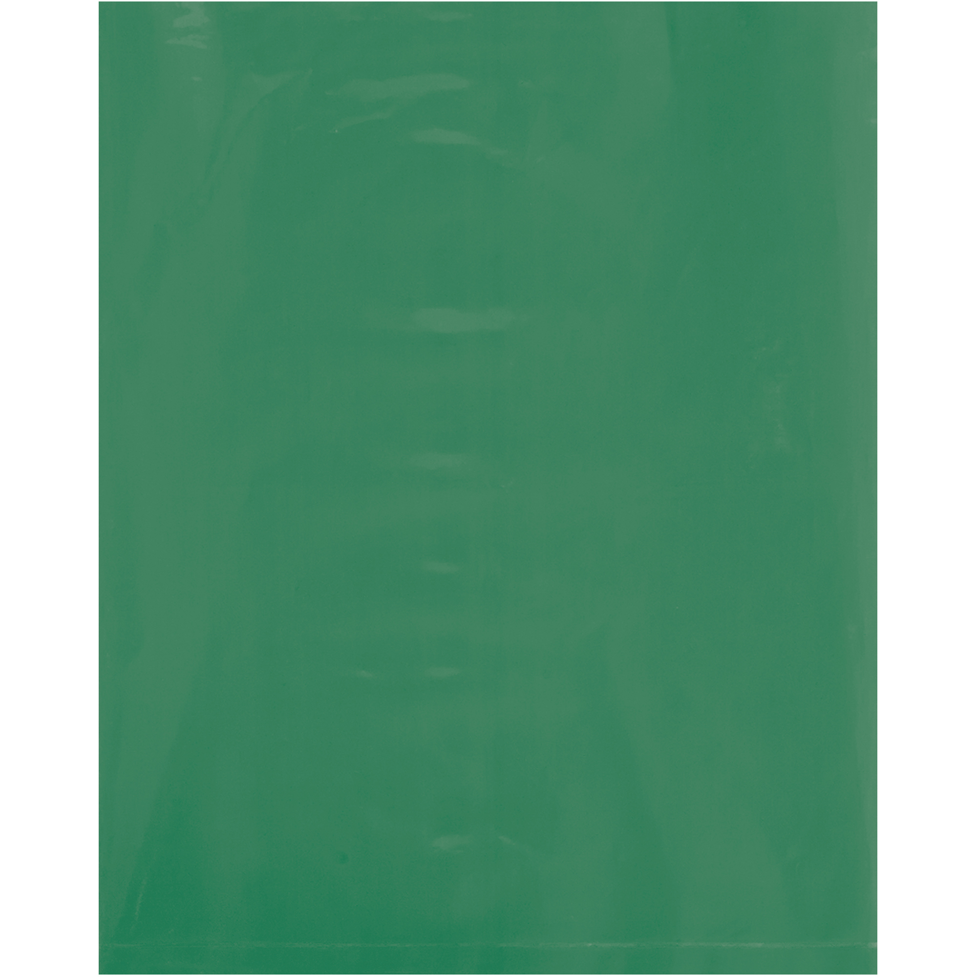 Flat Poly Bags, 2 Mil, 8" x 10", Green, 1000/Case