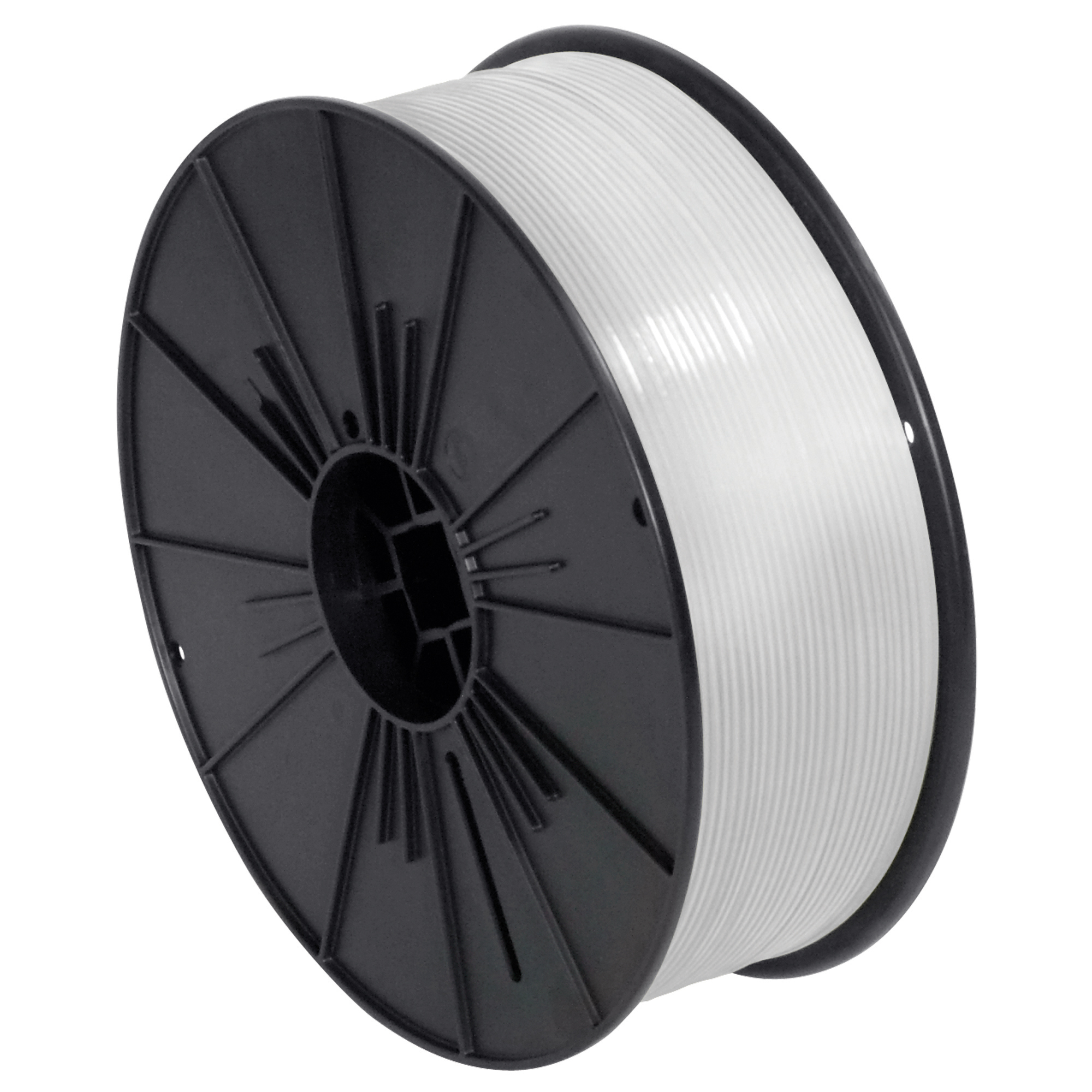 Plastic Twist Tie Spool, 5/32" x 7000', White, 1/Case
