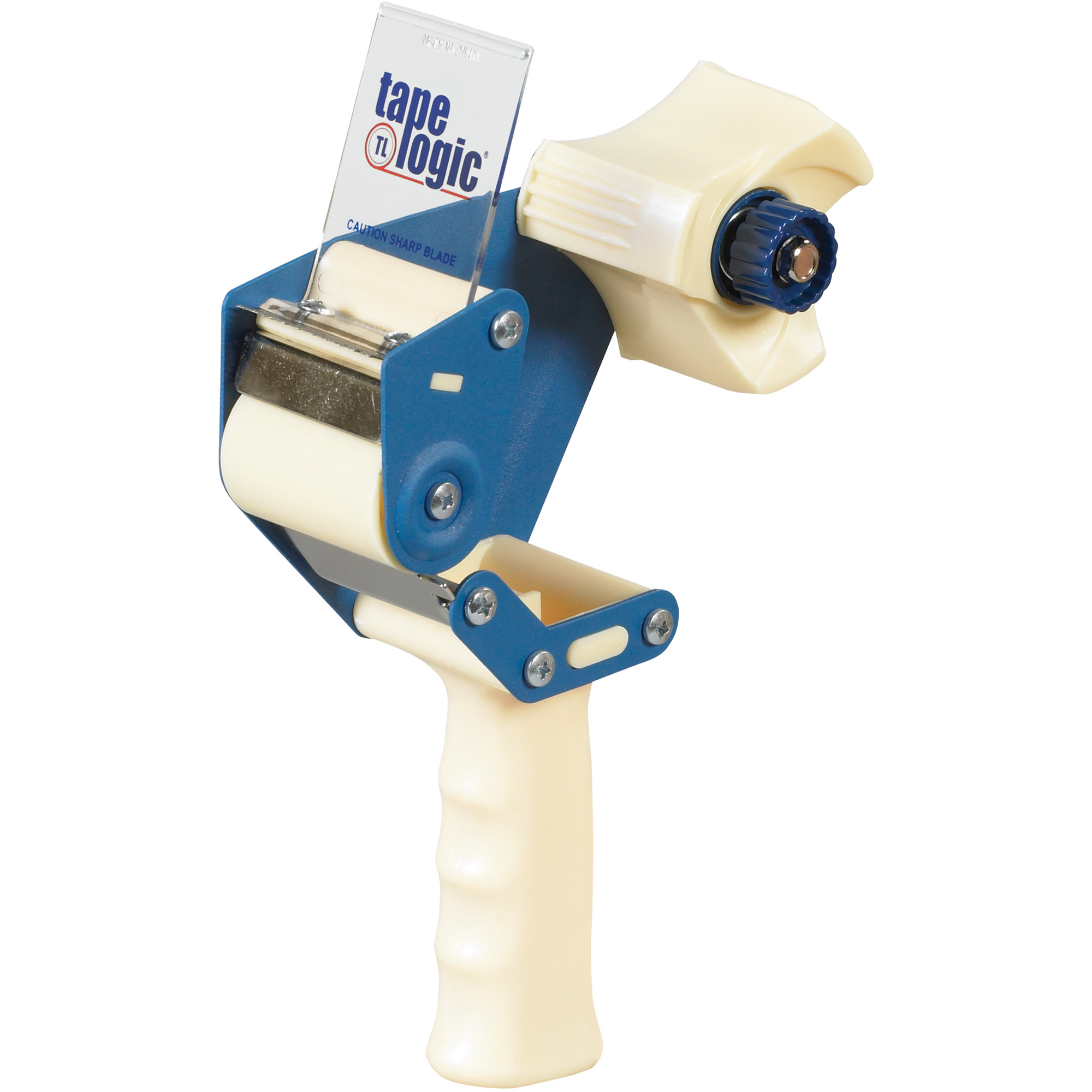 Tape Logic® Heavy-Duty Carton Sealing Tape Dispenser, 2", Blue/White, 1/Each