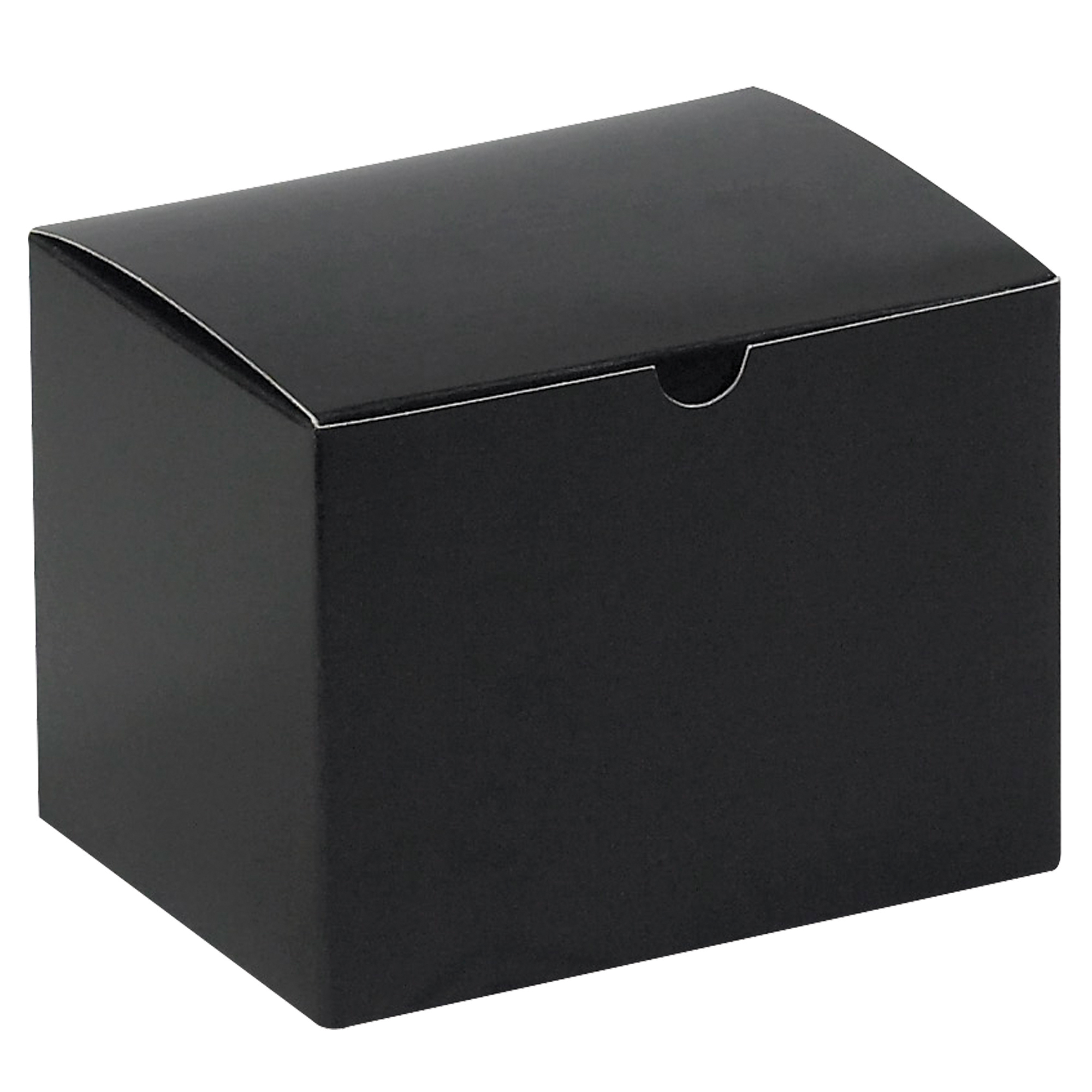 Gift Boxes, 6" x 4 1/2" x 4 1/2", Black Gloss, 100/Case