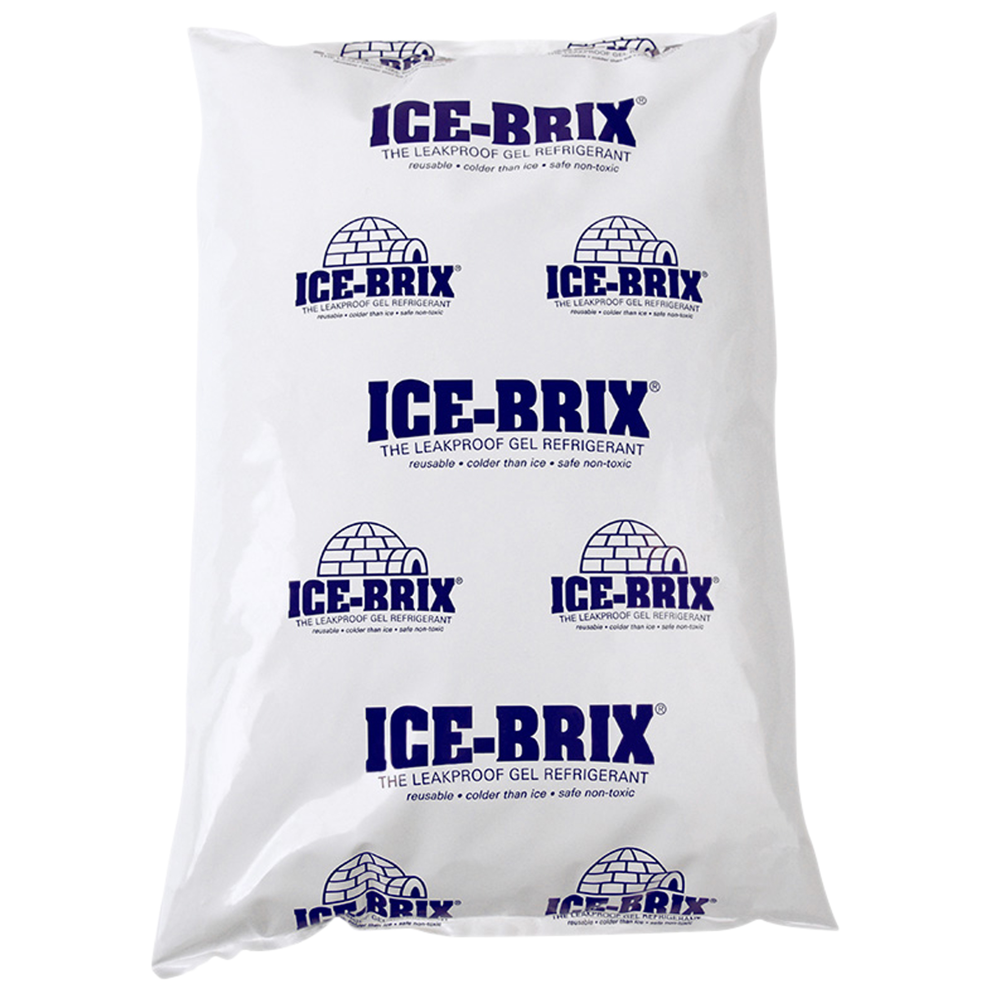 Ice-Brix™ Cold Packs, 10" x 6" x 1-1/2", White, 9/Case