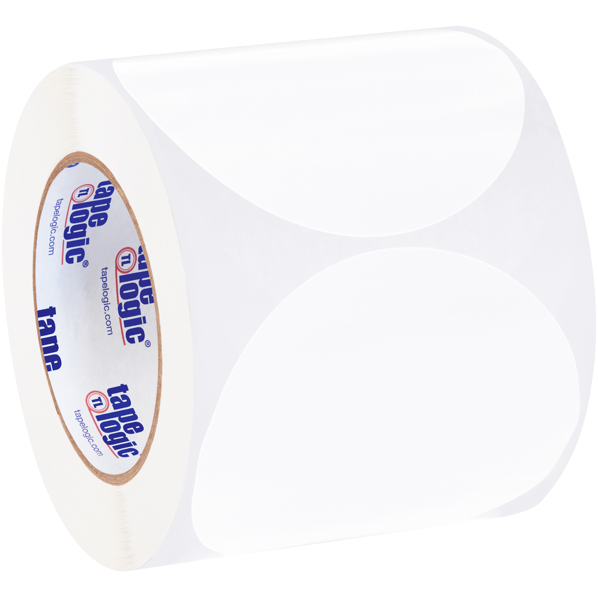 Tape Logic® Inventory Circle Labels, 4", White, 500/Roll