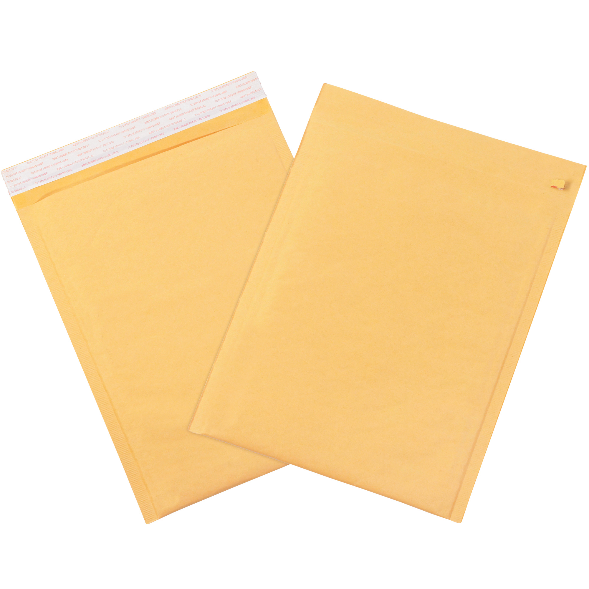 Self-Seal Bubble Mailers w/Tear Strip, #1, 7 1/4" x 12", Kraft, 100/Case