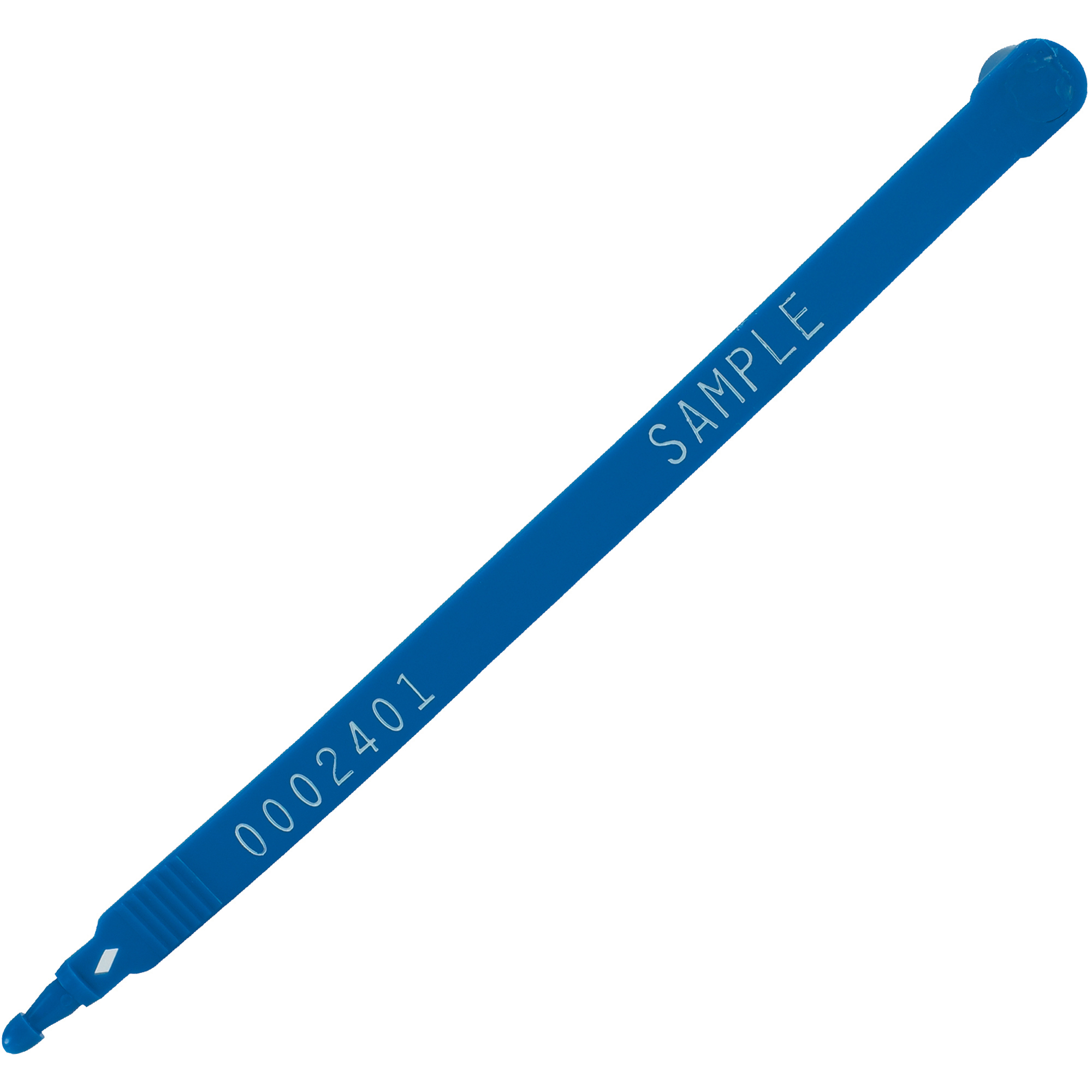 Plastic Truck Seals, 3/8" x 7 1/2", Blue, 100/Case