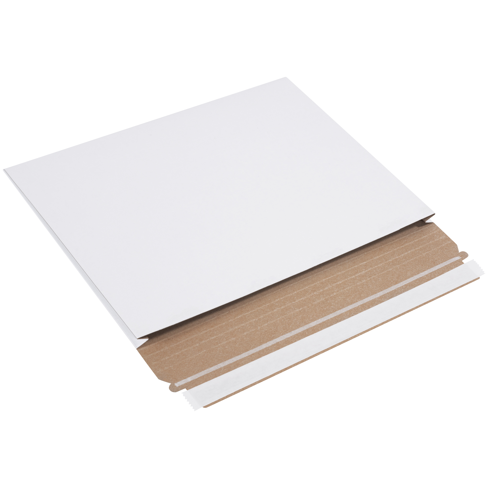 Stayflats Plus® Gusseted Mailers, 12-1/2" x 9-1/2" x 1", White, 100/Case