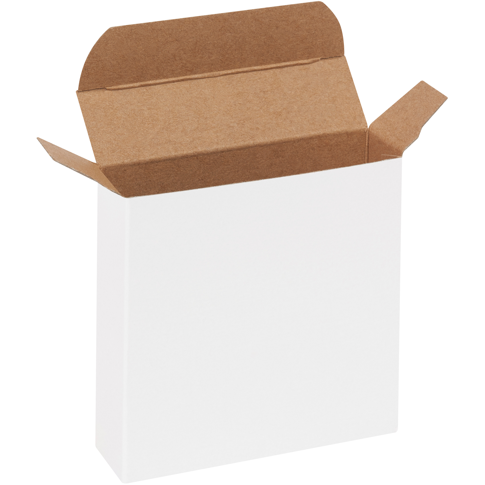 Reverse Tuck Folding Cartons, 3 5/8" x 1" x 3 5/8", White, 1000/Case
