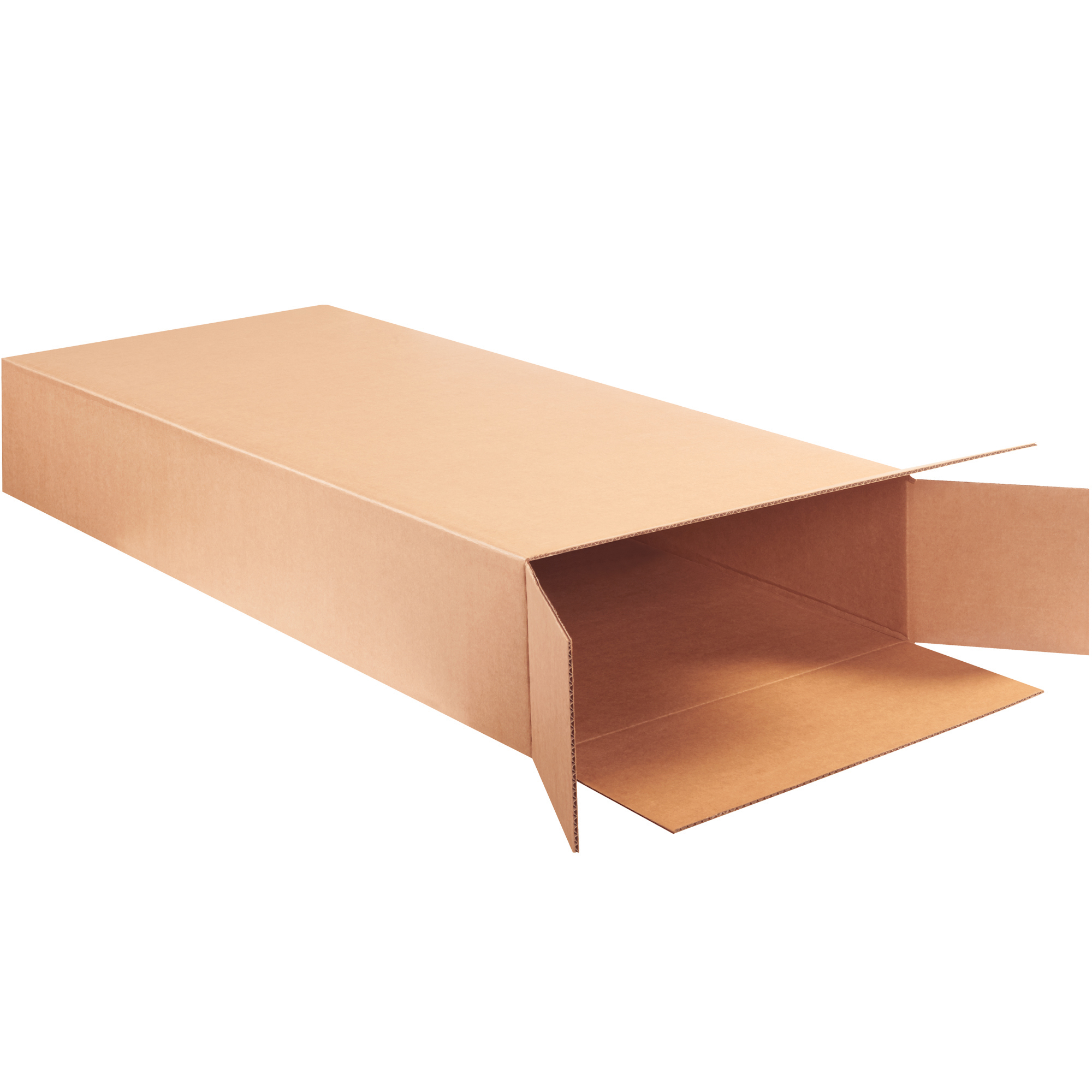 Side Loading Boxes, 20" x 8" x 50", Kraft, 5/Bundle; 120/Skid