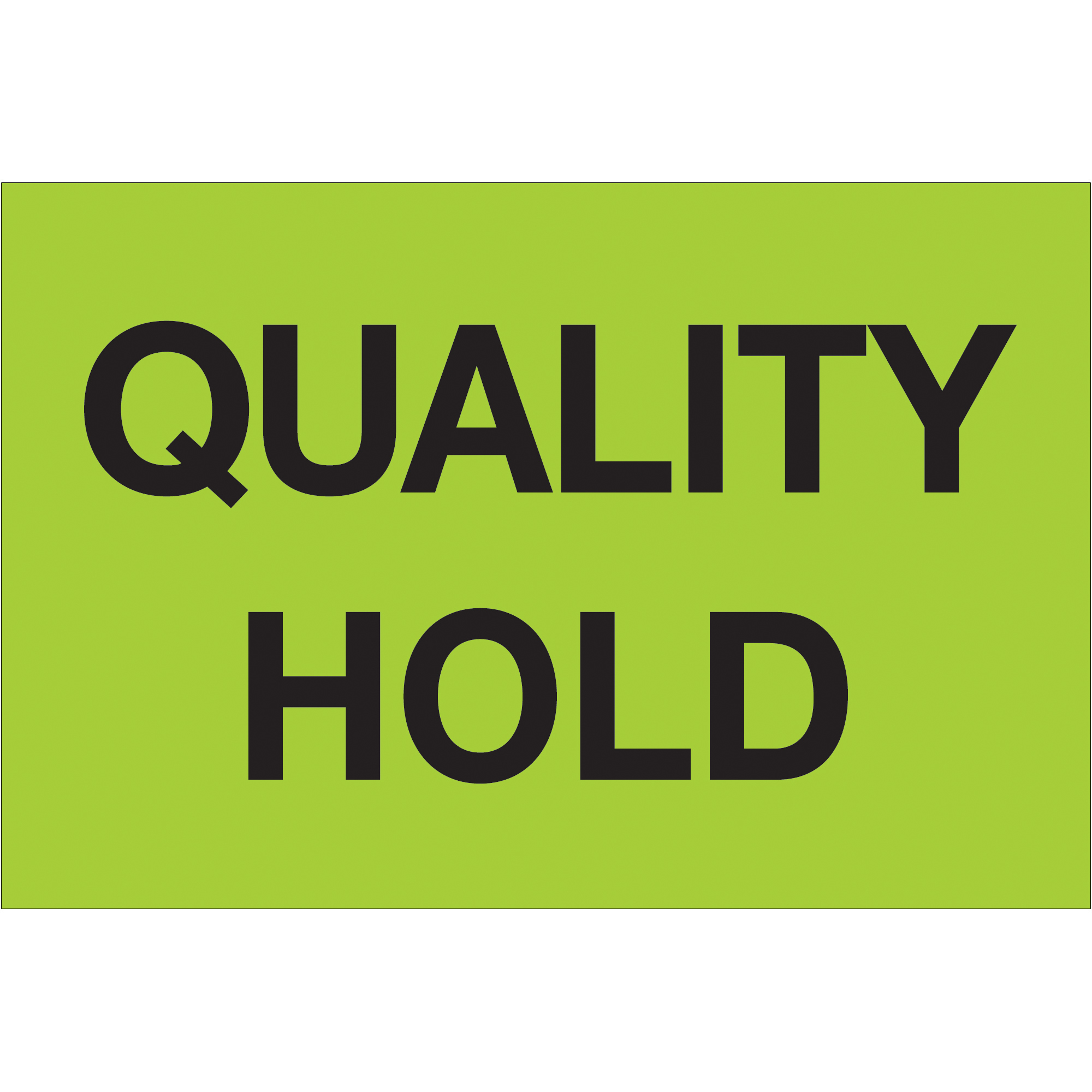 Tape Logic® Labels, "Quality Hold", 2" x 3", Fluorescent Green, 500/Roll