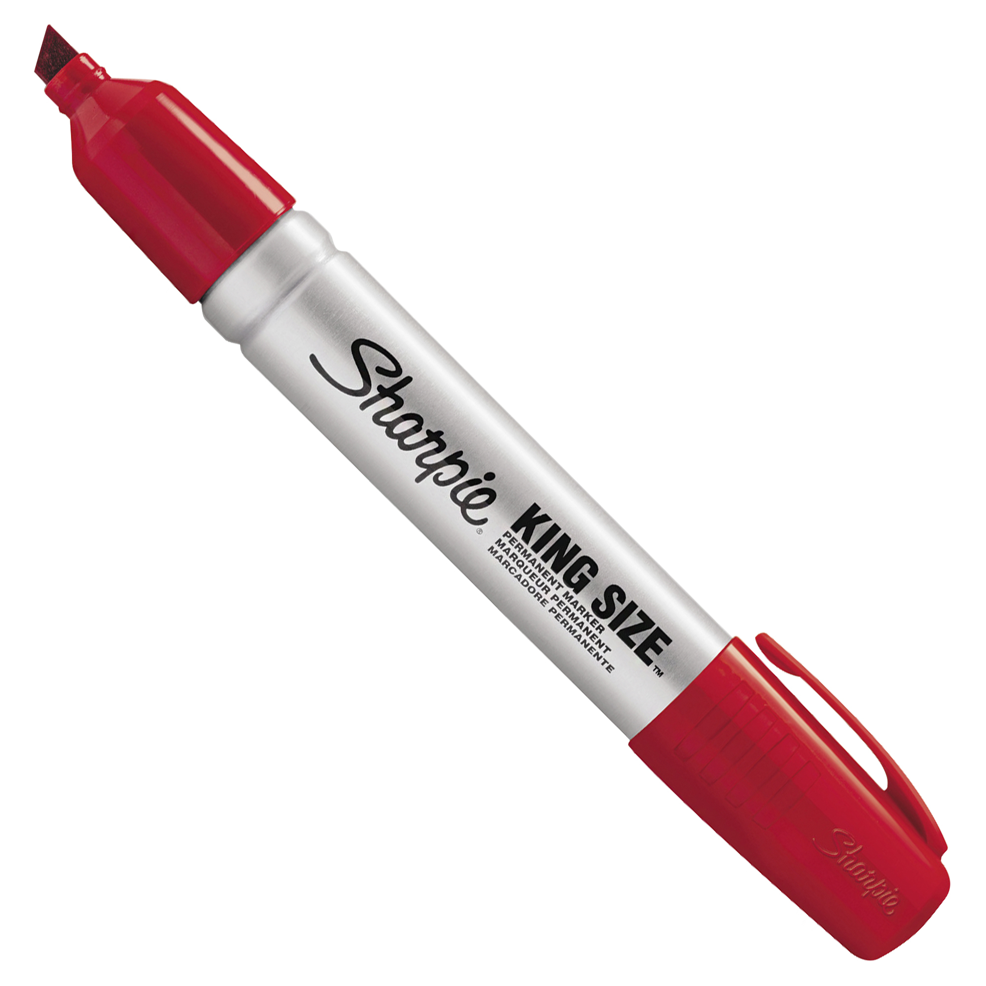 Sharpie® King Size™ Markers, Red, 12/Case