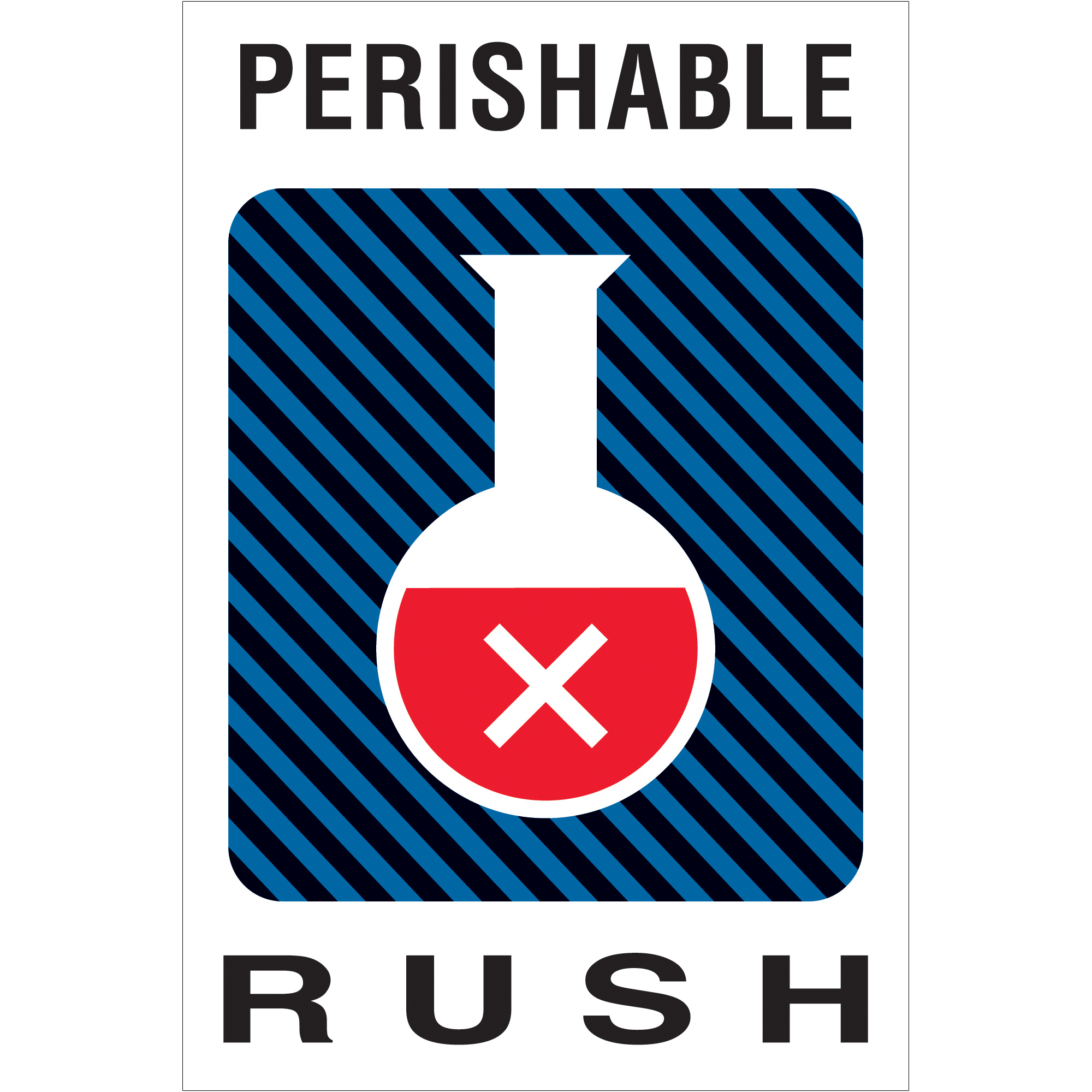 Tape Logic® Shipping Label, Perishable Rush, 4" x 6", Multiple, 500/Roll
