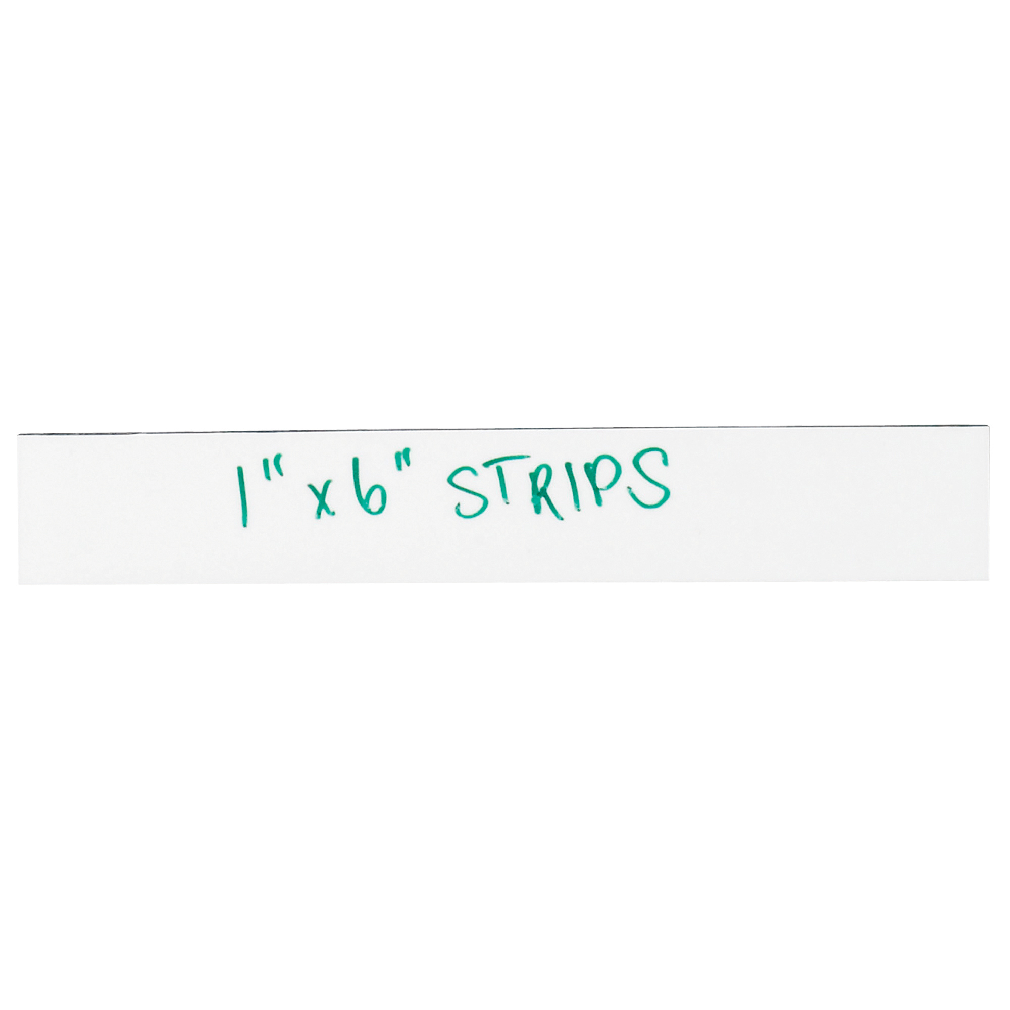 Warehouse Labels, Magnetic Strips, 1" x 6", White, 25/Case