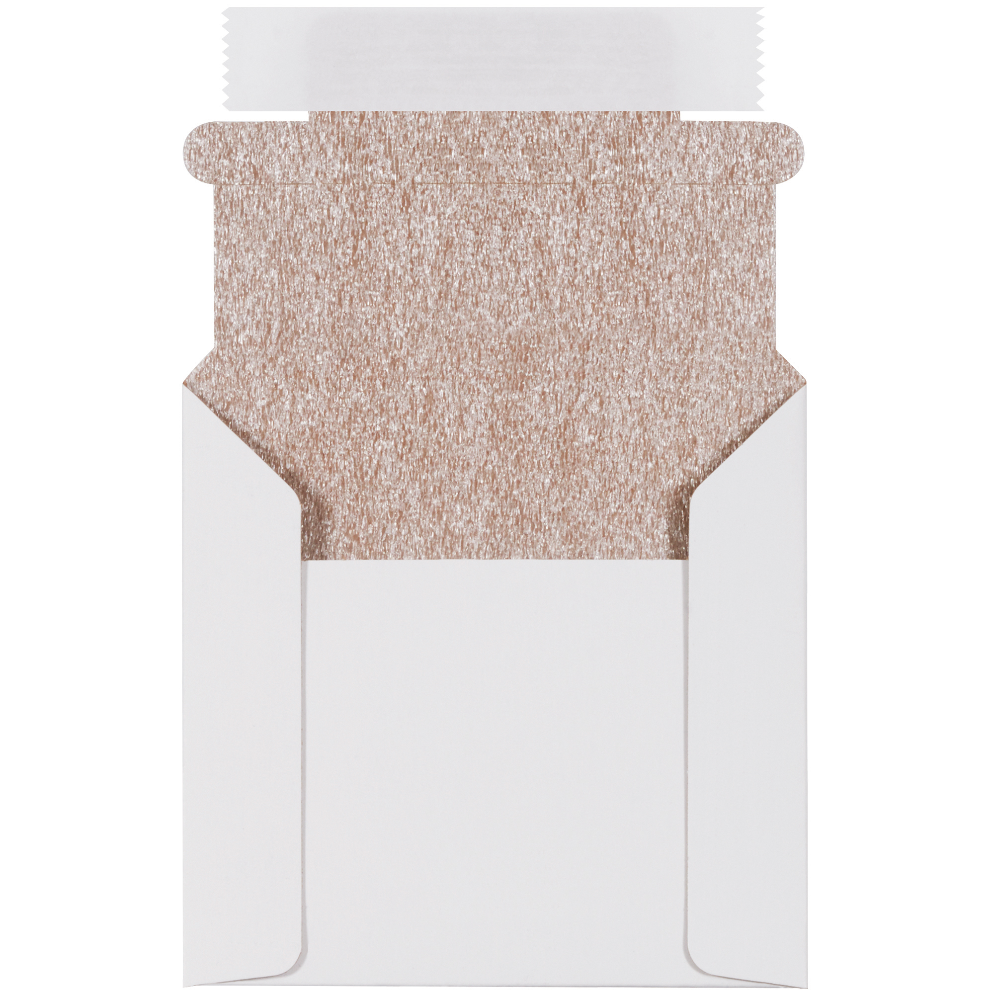 Foam Lined CD Mailers, 5 1/8" x 5", White, 100/Case