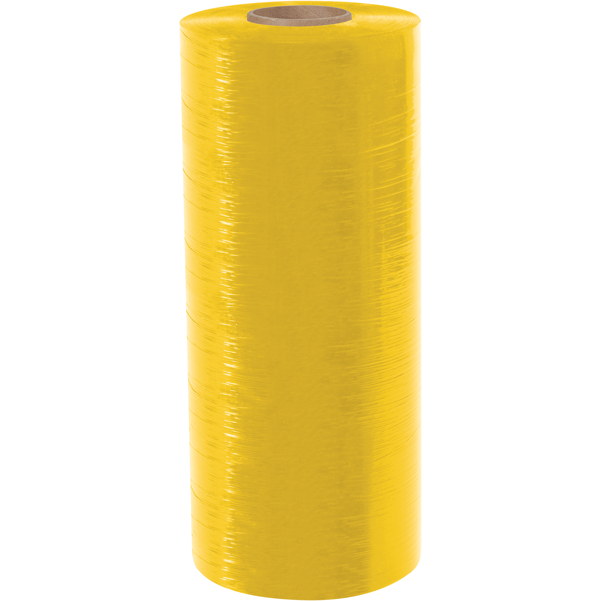 Colored Cast Machine Stretch Film, 20" x 80 Gauge x 6000', Yellow, 1/Roll