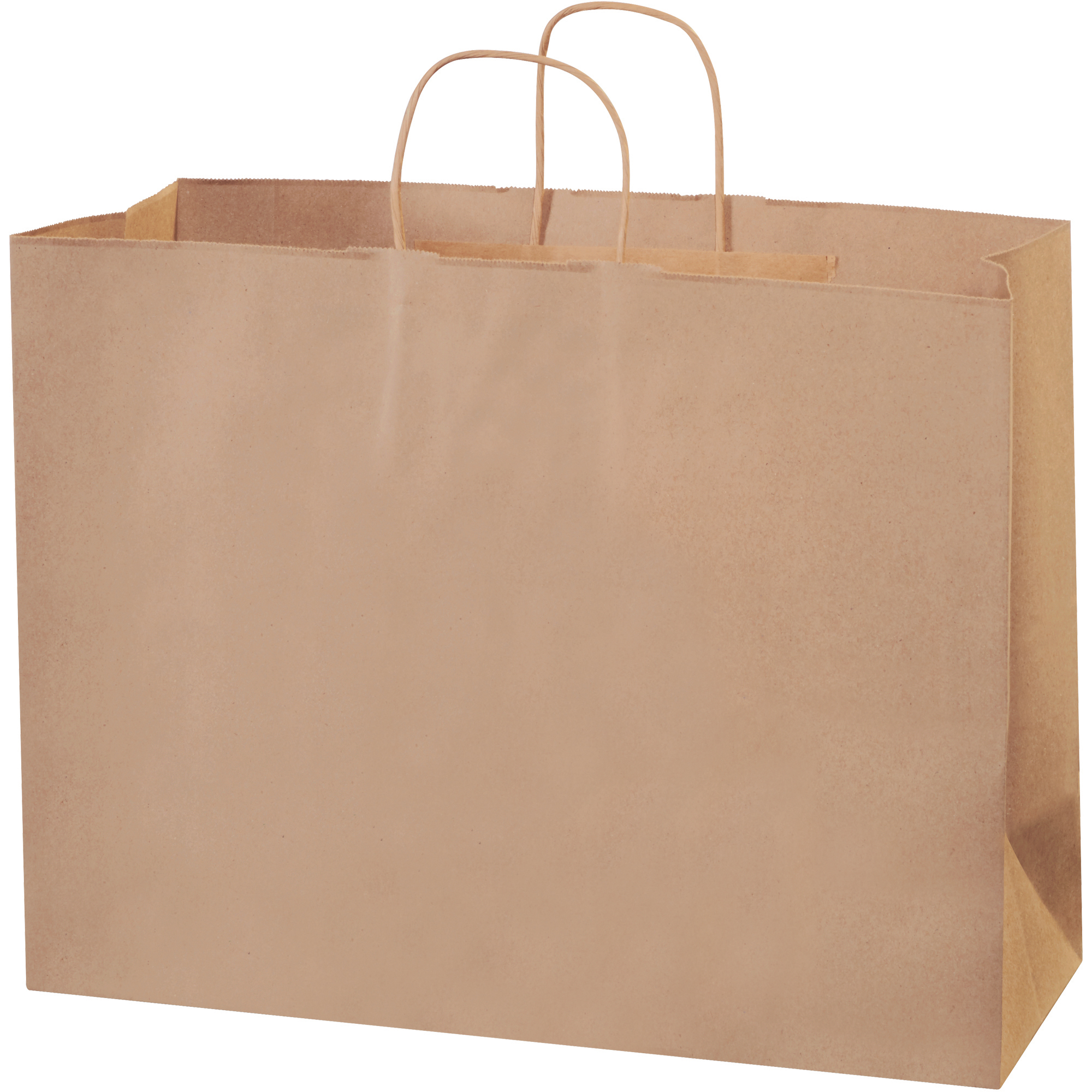 Paper Shopping Bags, 16" x 6" x 12", Kraft, 250/Case