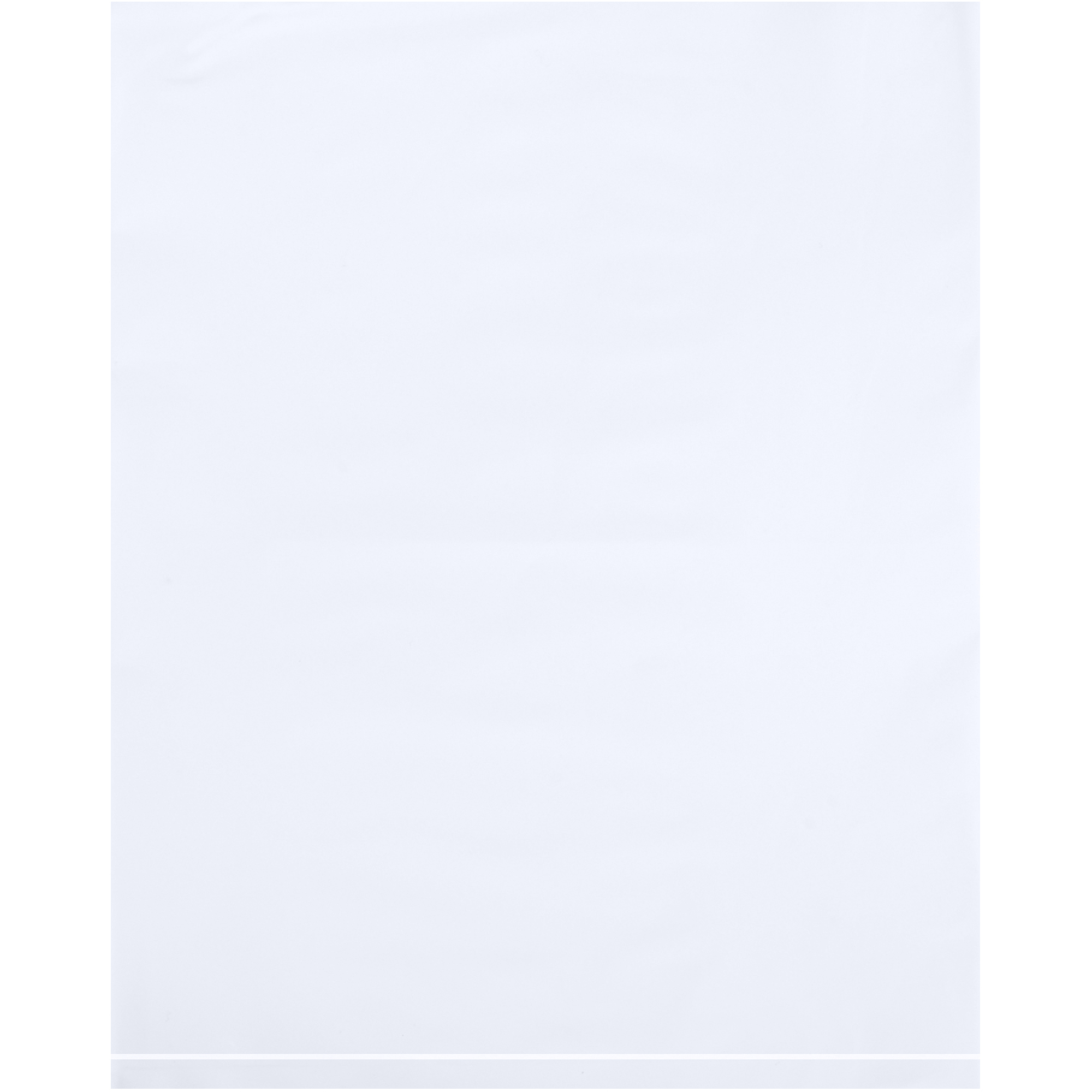 Flat 2 Mil Poly Bags, 8" x 10", White, 1000/Case