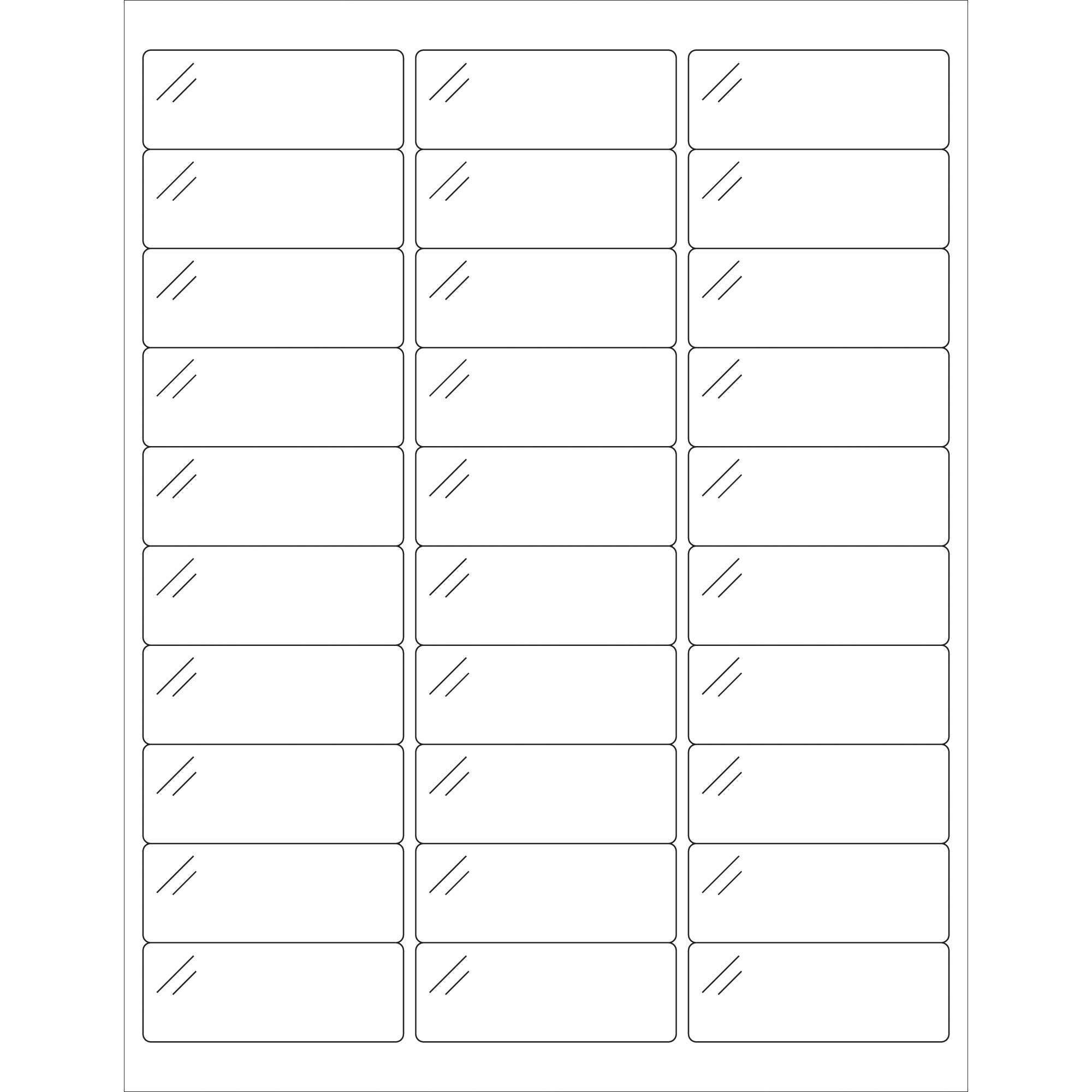 Tape Logic® Rectangle Laser Labels, 2 5/8" x 1", Crystal Clear, 3000/Case