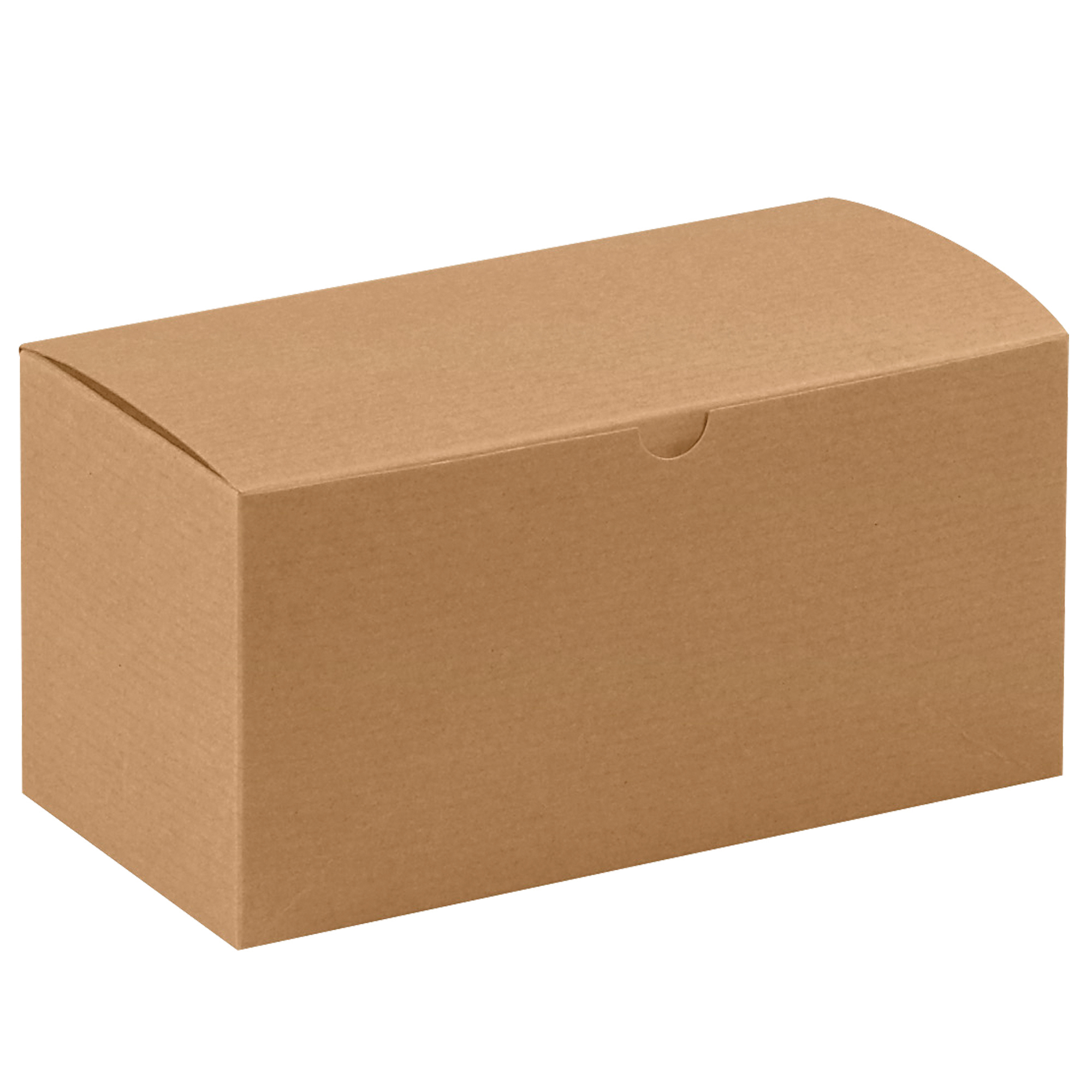 Gift Boxes, 9" x 4 1/2" x 4 1/2", Kraft, 100/Case