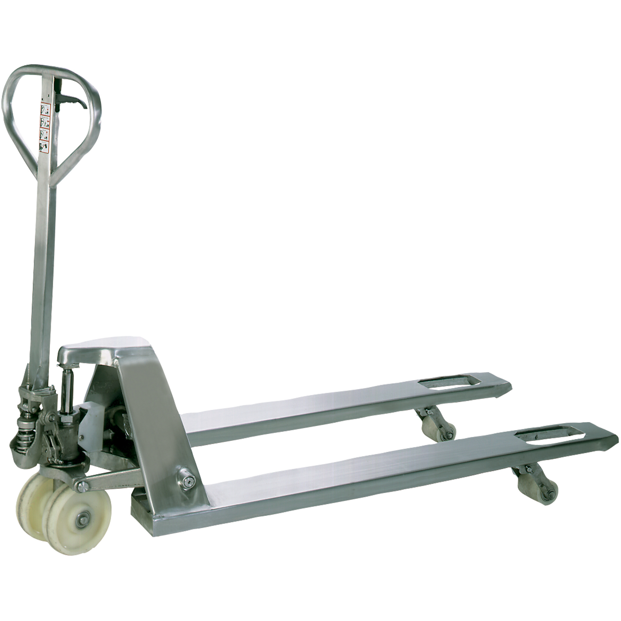 Stainless Steel Pallet Truck, 48" x 27", Gray, 1/Each