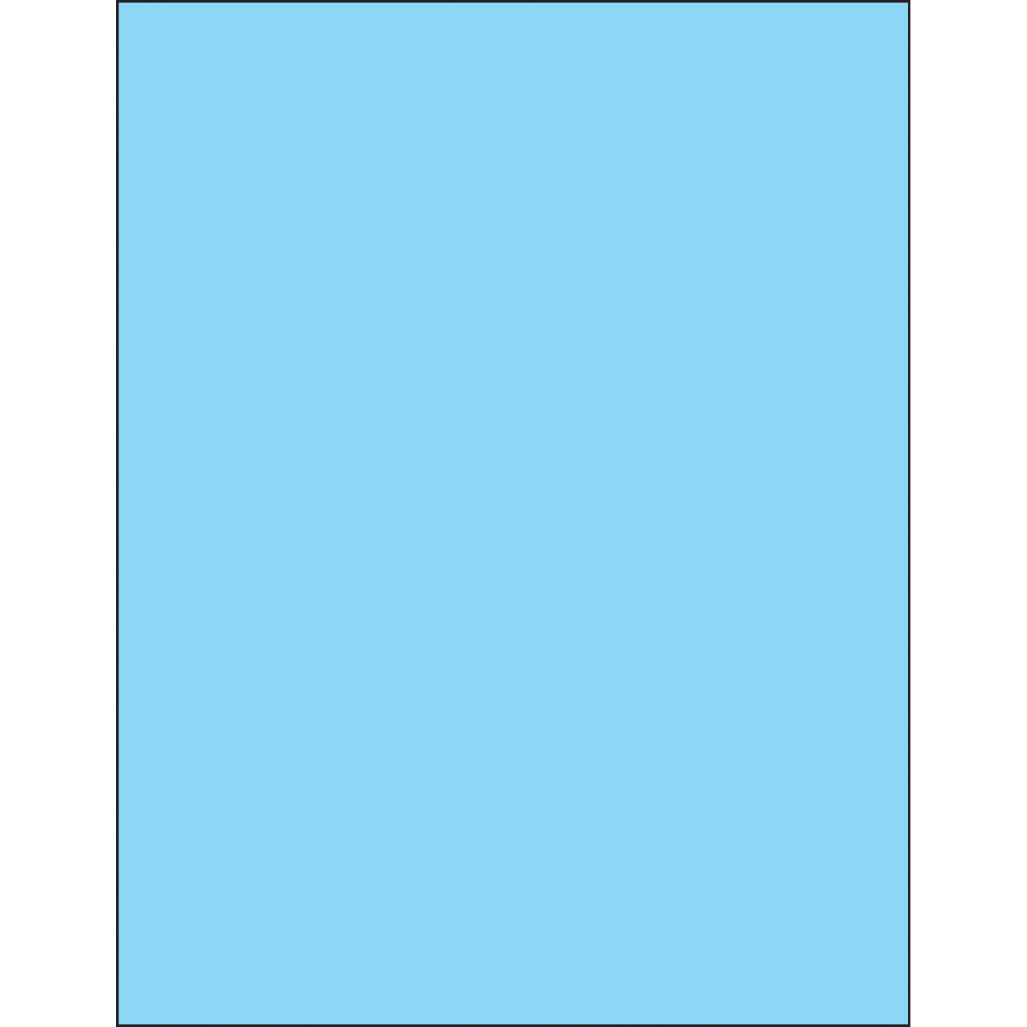 Tape Logic® Rectangle Laser Labels, 8 1/2" x 11", Pastel Blue, 100/Case
