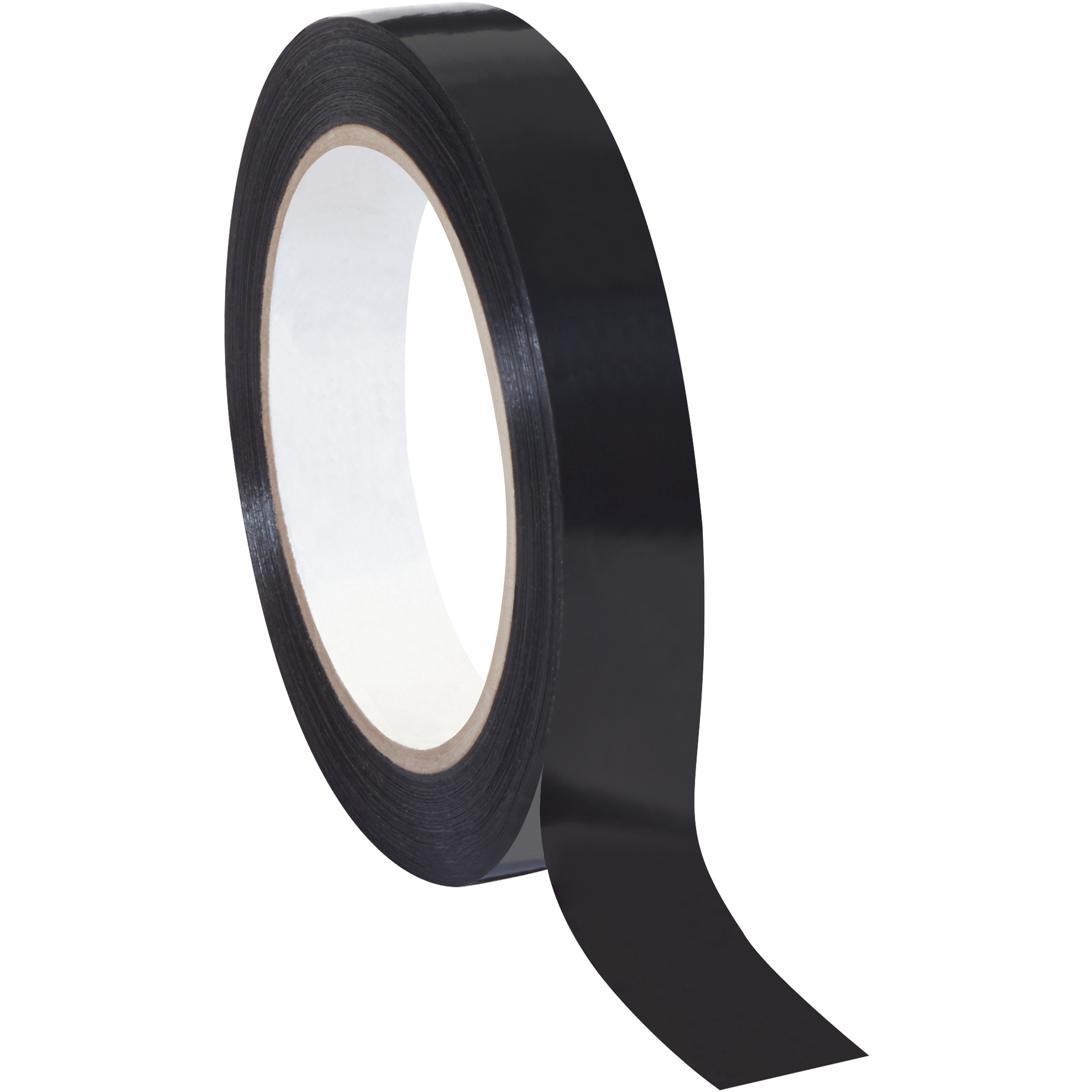 Tape Logic® Poly Strapping Tape, 2.7 Mil, 3/4" x 60 yds, Black, 12/Case