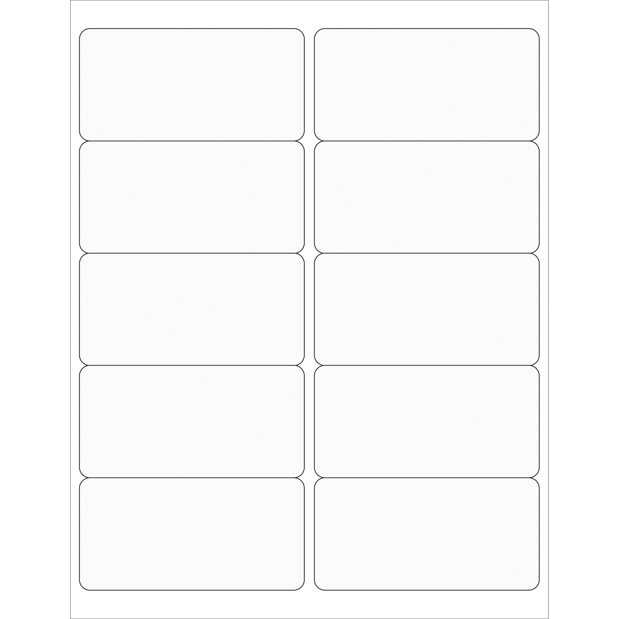 Tape Logic® Rectangle Laser Labels, 4" x 2", Clear, 1000/Case