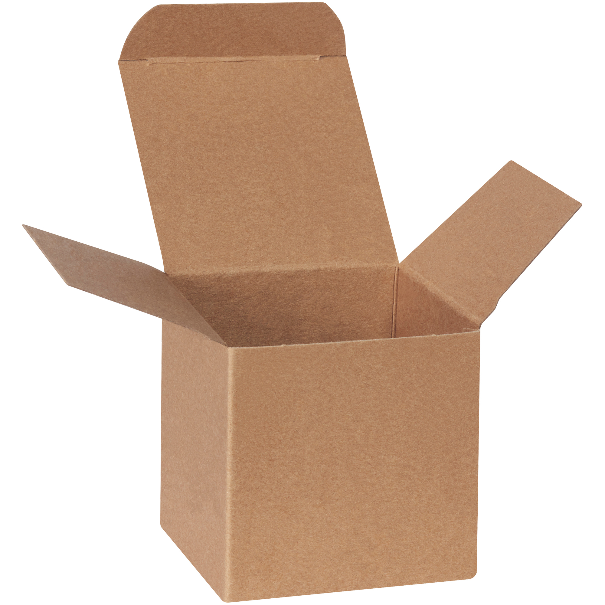 Reverse Tuck Folding Cartons, 3" x 3" x 3", Kraft, 250/Case