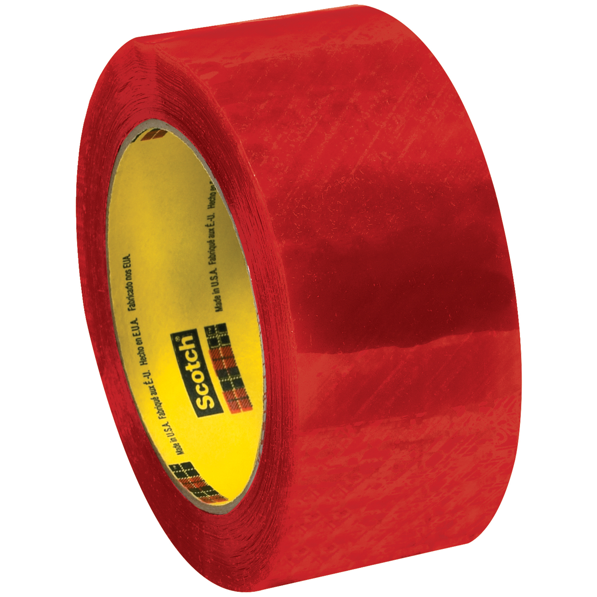 3M™ 3199 Security Tape, 2.0 Mil, 2" x 110 yds., Clear/Red, 36/Case