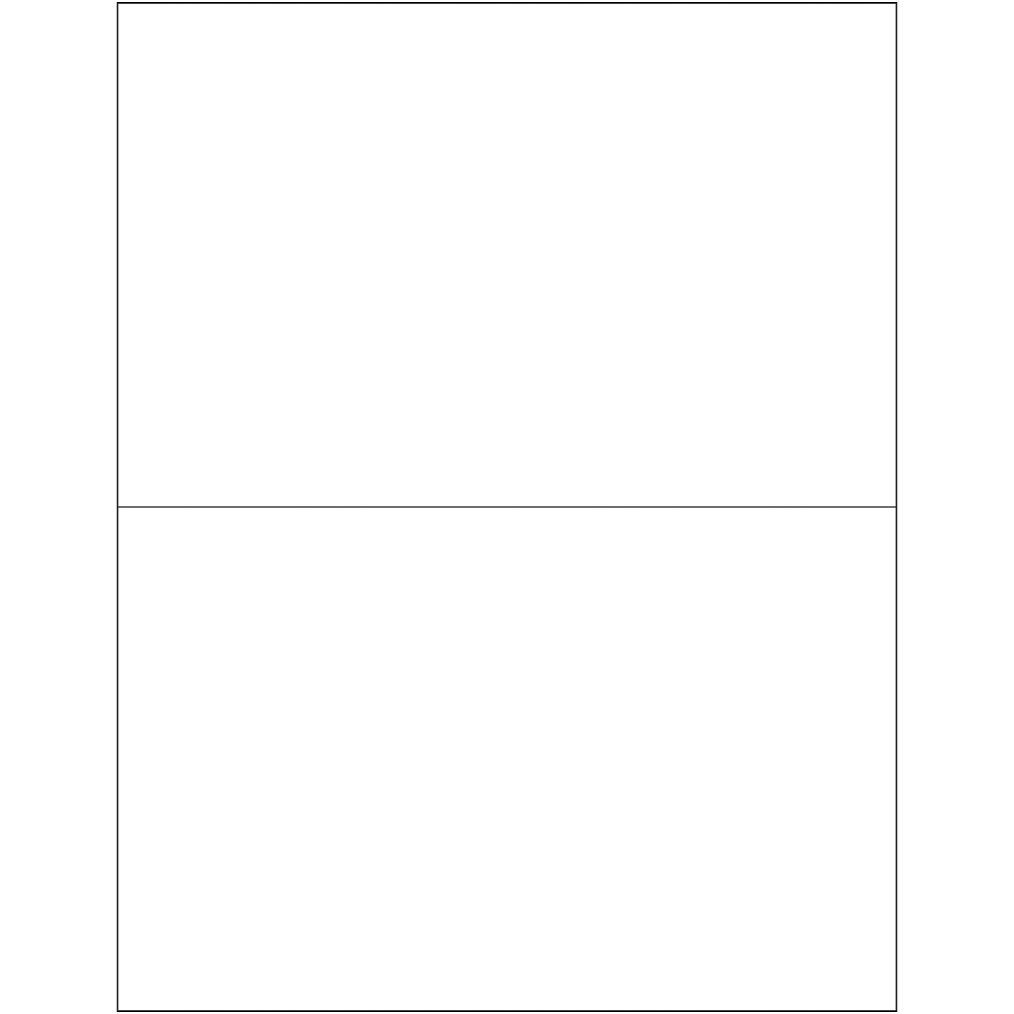 Tape Logic® Weather-Resistant Laser Labels, 8 1/2" x 5 1/2", White, 200/Case