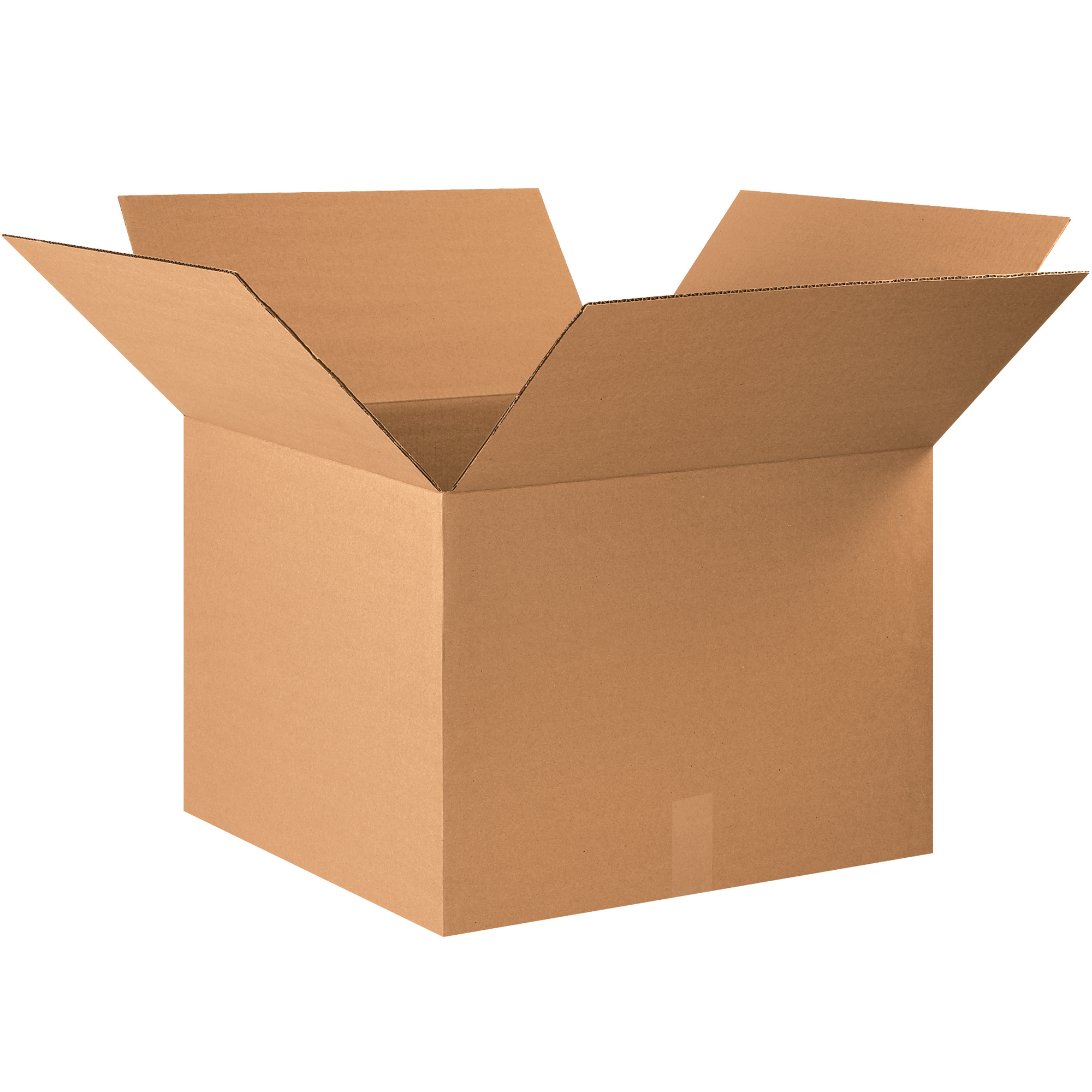 Corrugated Boxes, 22" x 22" x 16", Kraft, 10/Bundle; 120/Skid