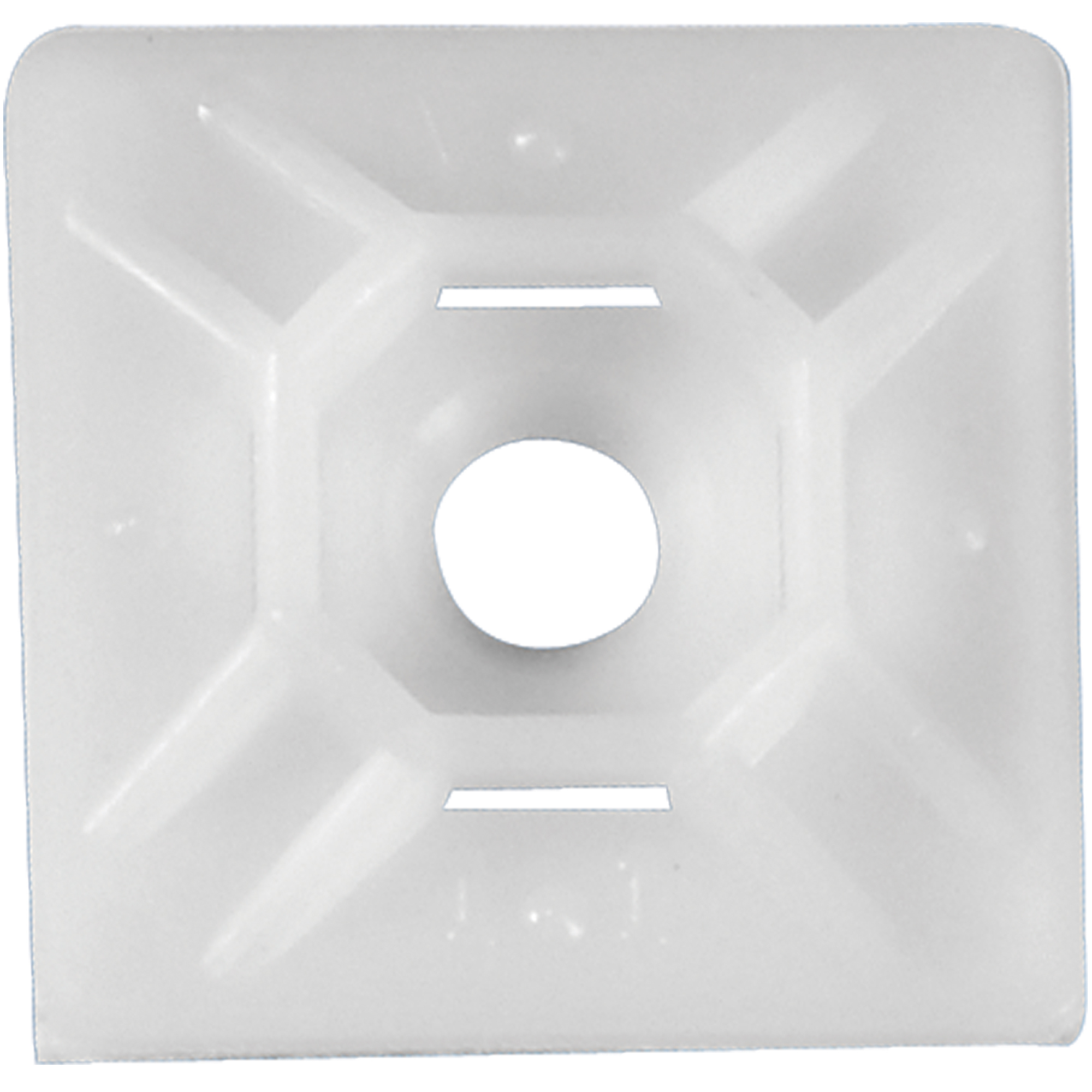 Cable Tie Mounts, 1 1/2" x 1 1/2", Natural, 100/Case