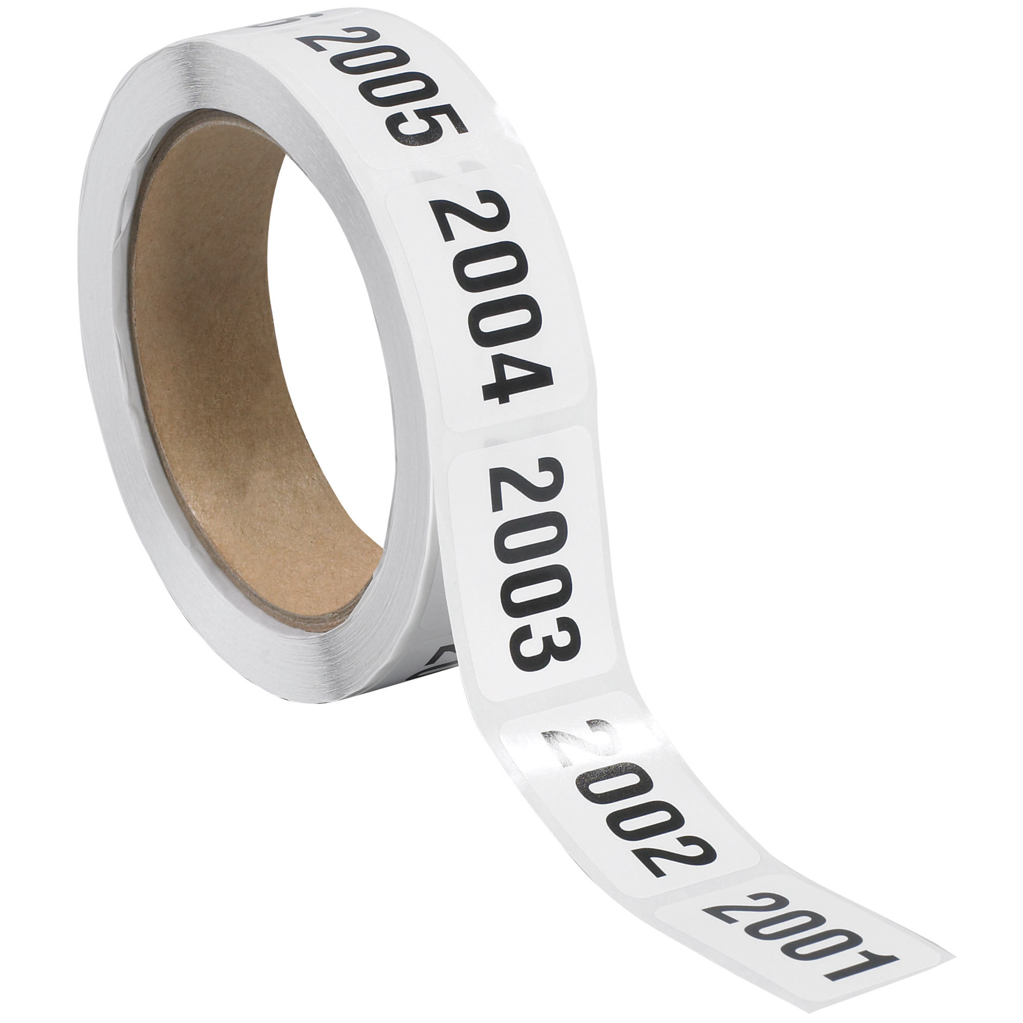 Tape Logic® Consecutive Numbered Labels, "(2001-2500)", 1" x 1 1/2", Black/White, 500/Roll