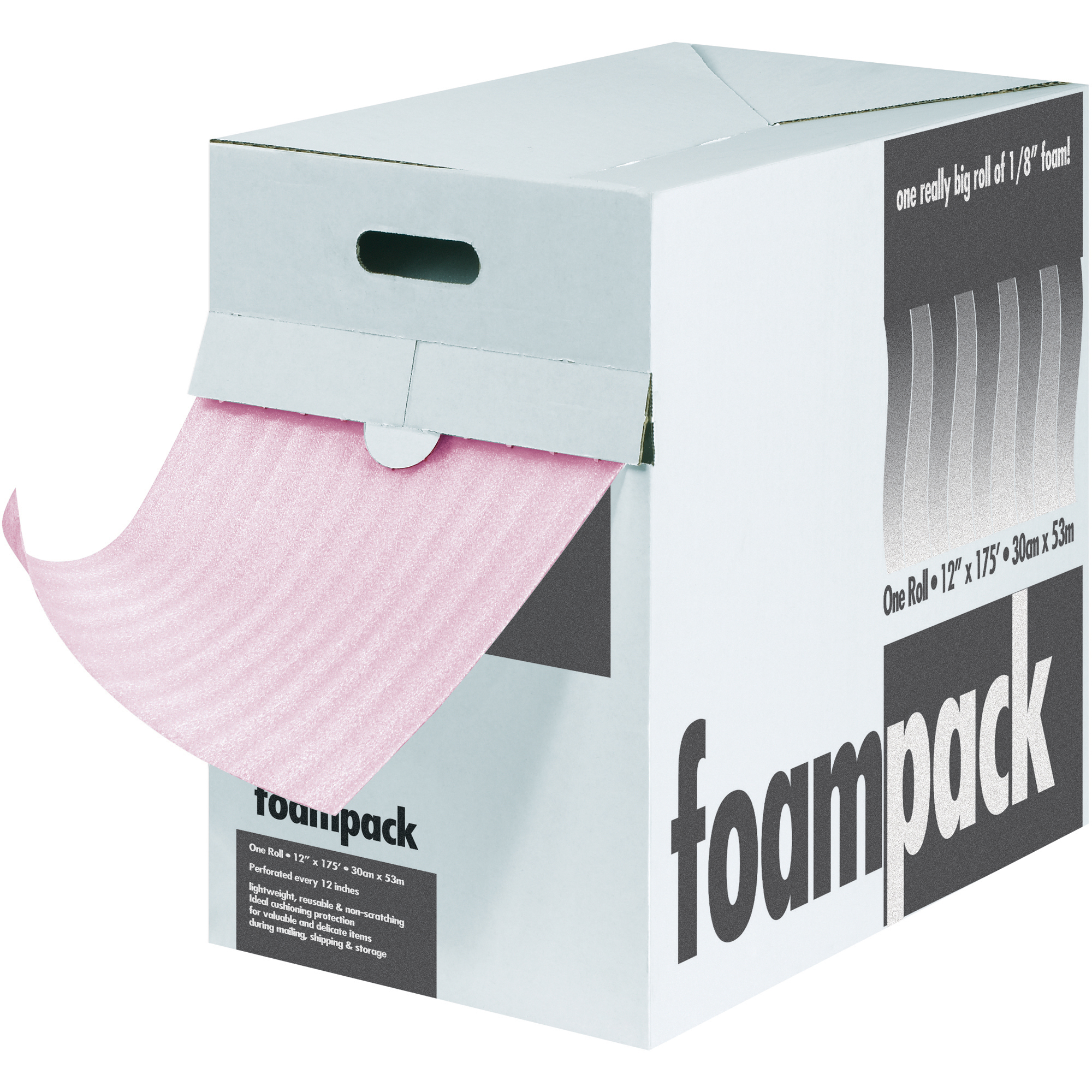 Anti-Static Air Foam Dispenser Packs, 1/8" x 24" x 175', Pink, 1/Each