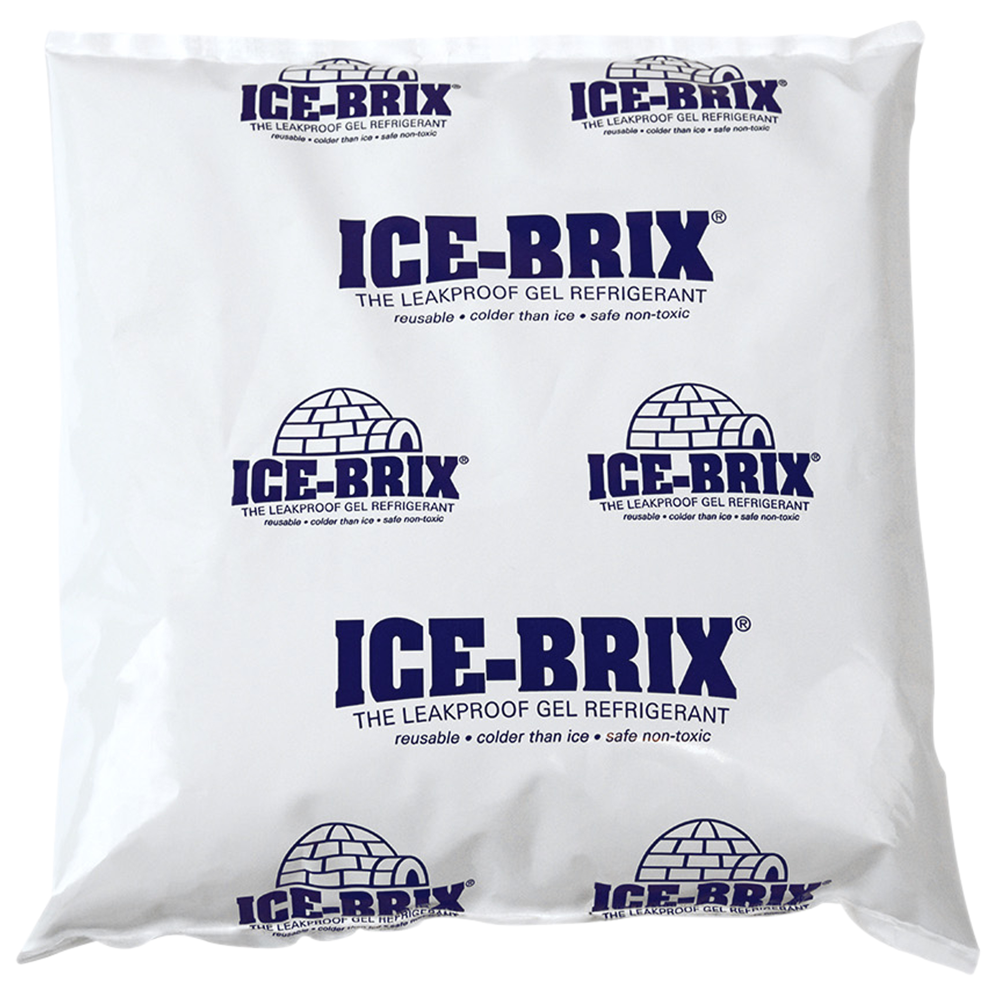Ice-Brix™ Cold Packs, 6-1/4" x 6" x 1", White, 18/Case