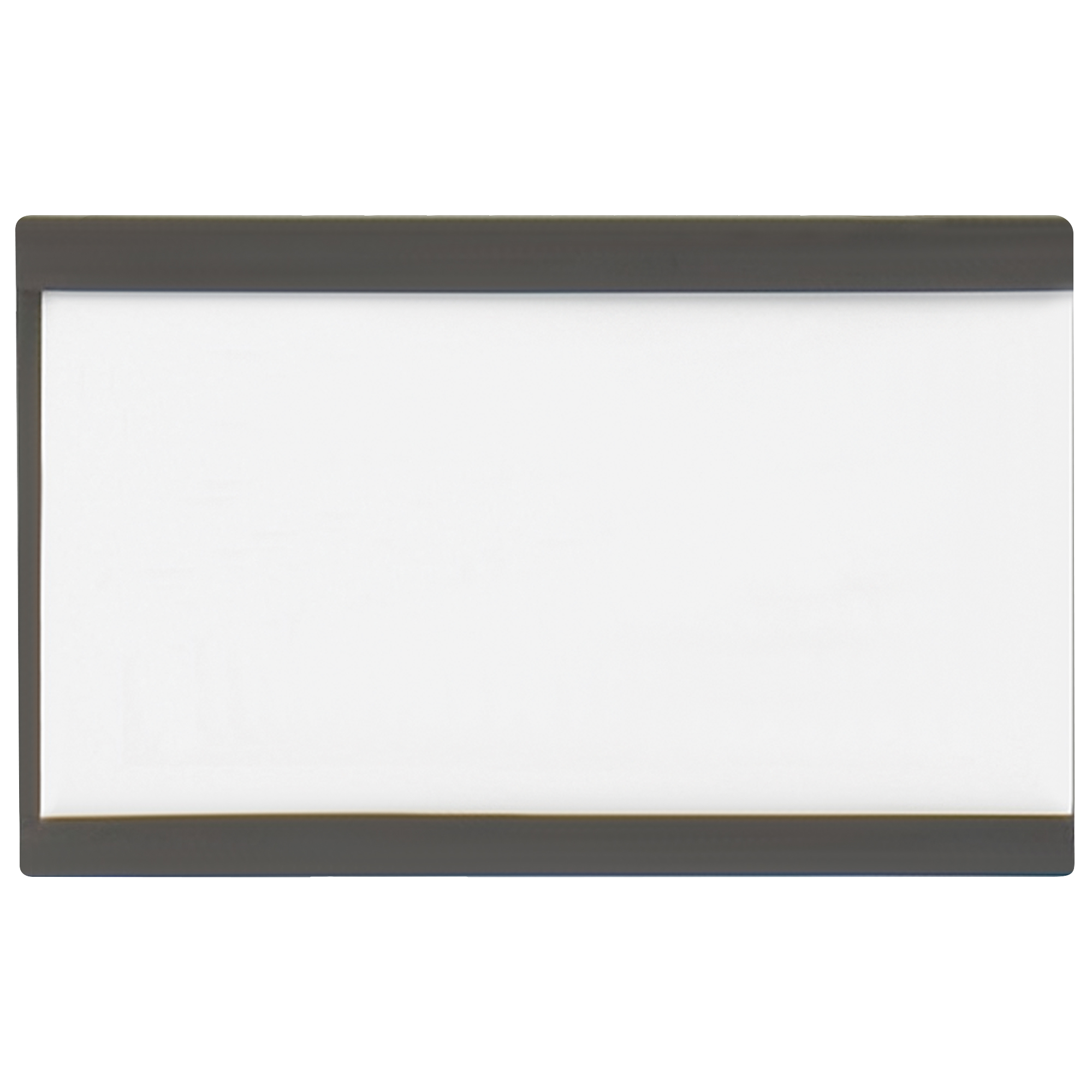 Magnetic "C" Channel Cardholders, 2" x 3", Black, 25/Case