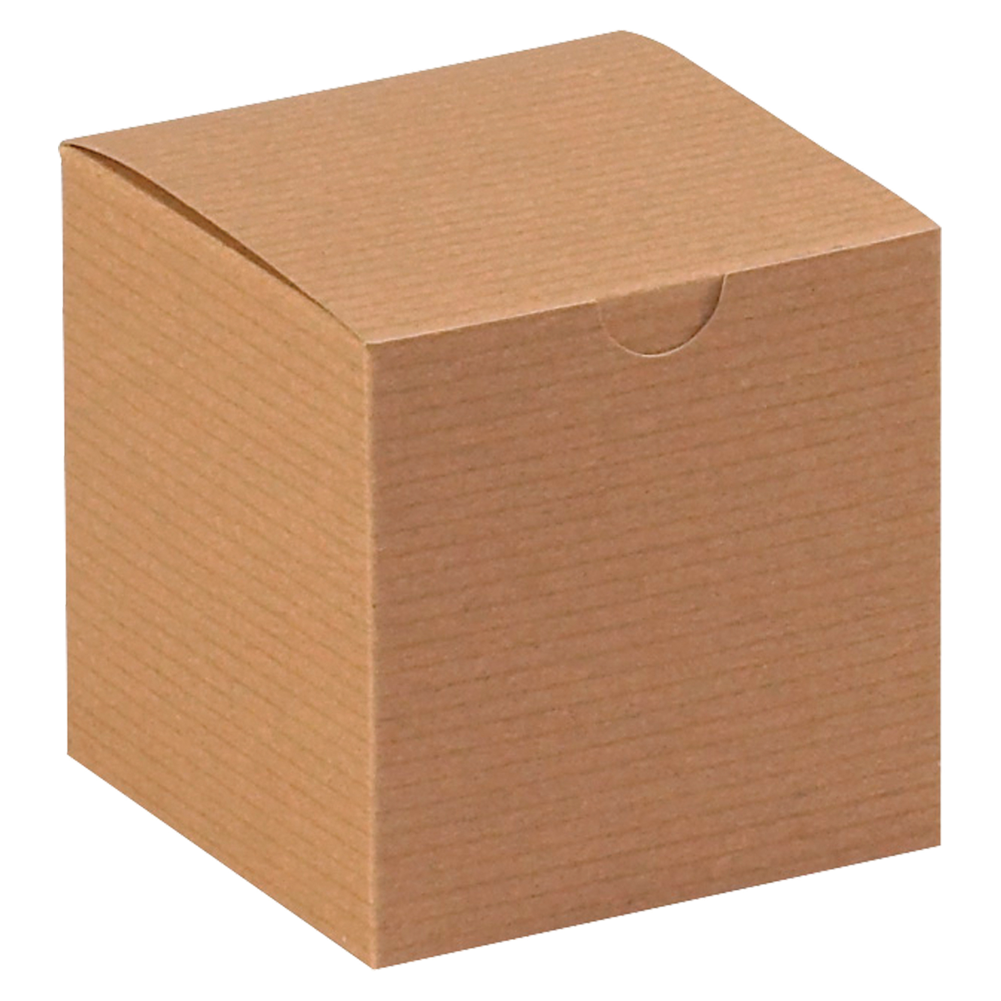 Gift Boxes, 4" x 4" x 4", Kraft, 100/Case