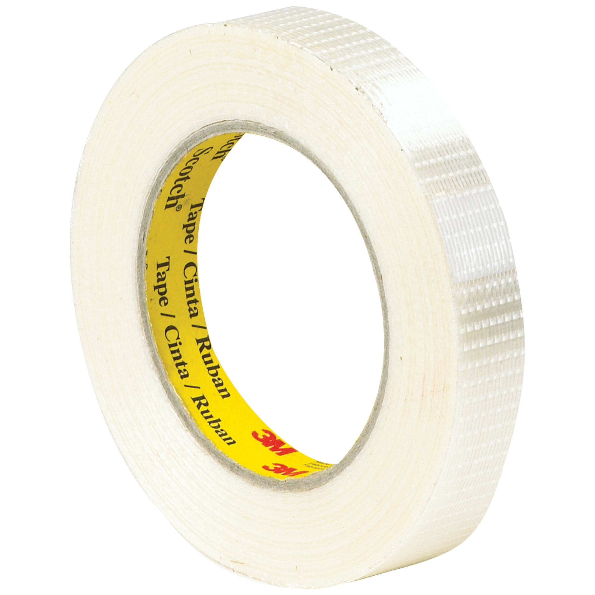 3M™ 8959 Bi-Directional Strapping Tape, 5.7 Mil, 3/4" x 55 yds., Clear, 48/Case