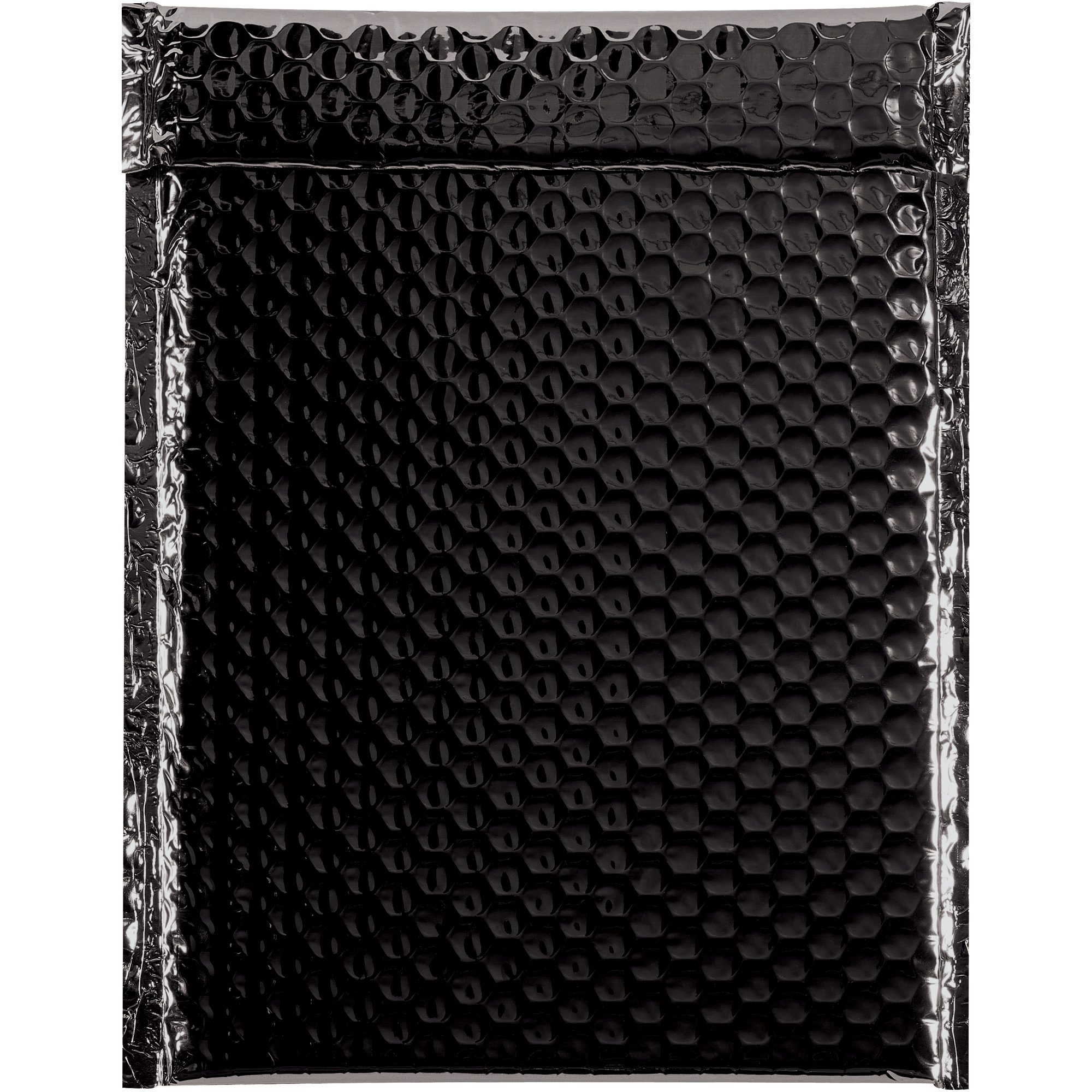Glamour Bubble Mailers, 9" x 11 1/2", Black, 100/Case