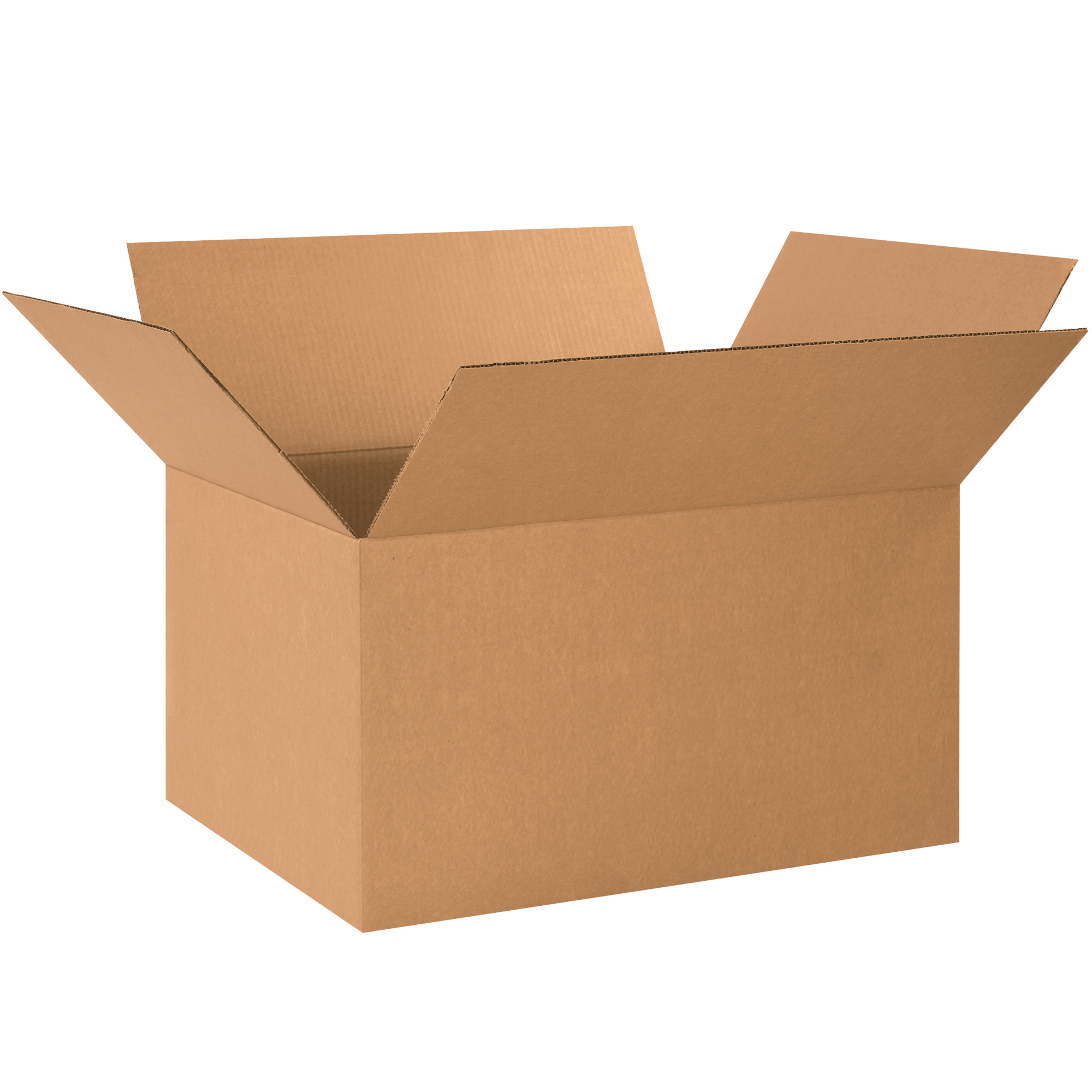 Corrugated Boxes, 24" x 17" x 12", Kraft, 15/Bundle; 150/Skid