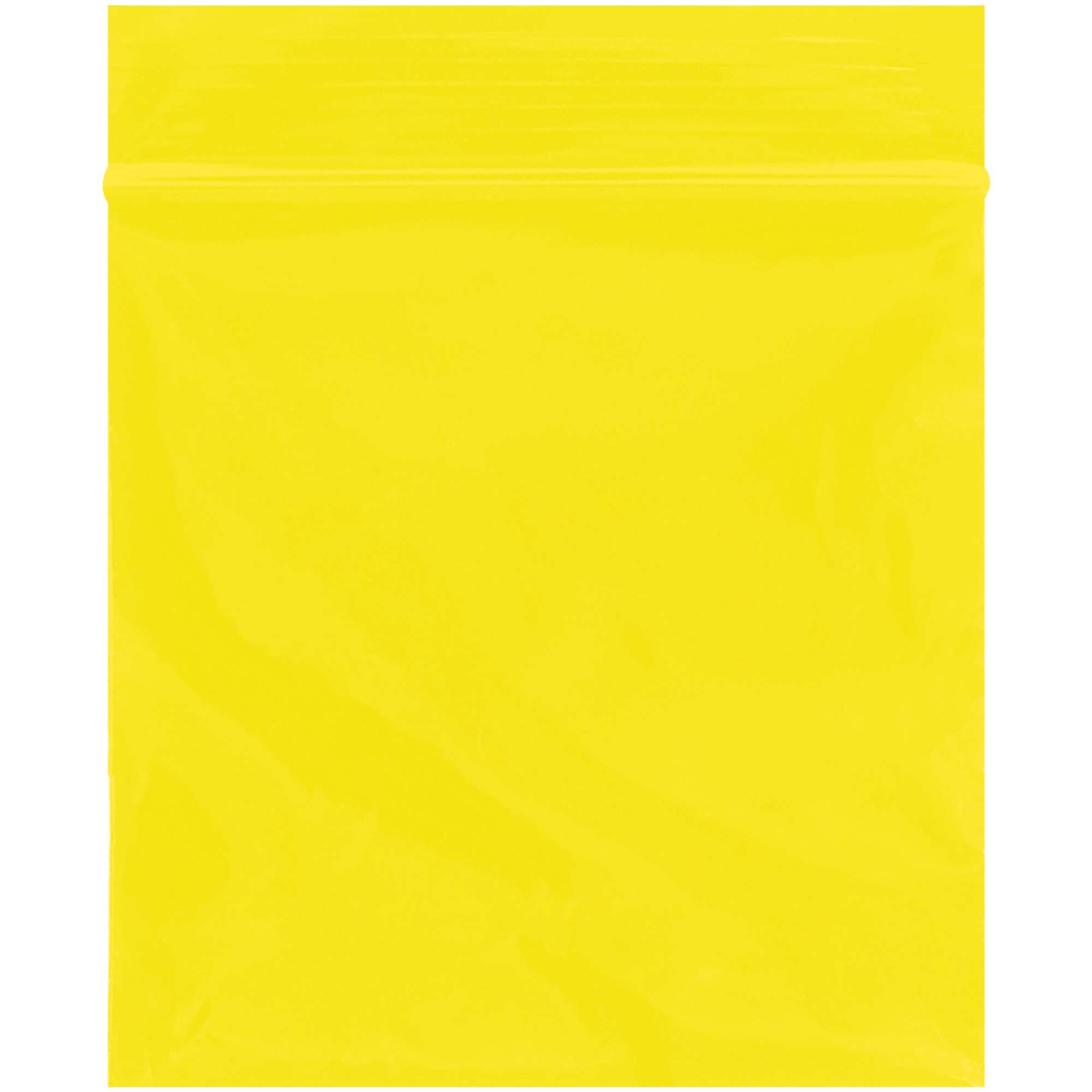 Reclosable 2 Mil Poly Bags, 3" x 3", Yellow, 1000/Case