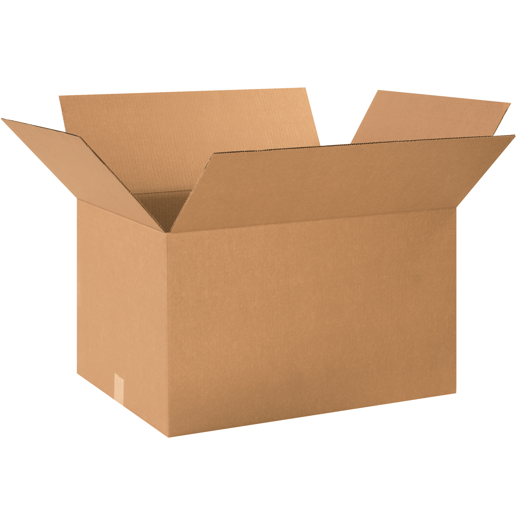 Corrugated Boxes, 24" x 18" x 14", Kraft, 15/Bundle; 120/Skid
