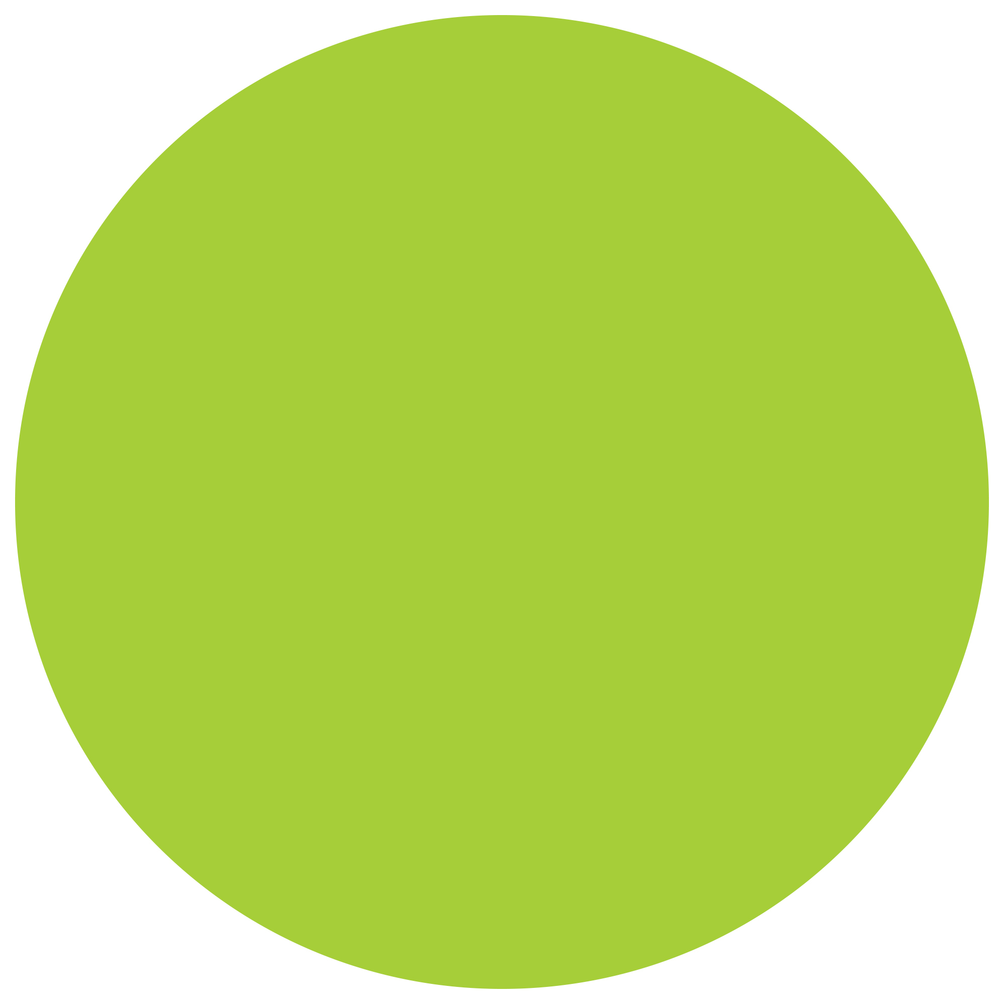 Tape Logic® Removable Labels, 3" Circle, Fluorescent Green, 500 /Roll