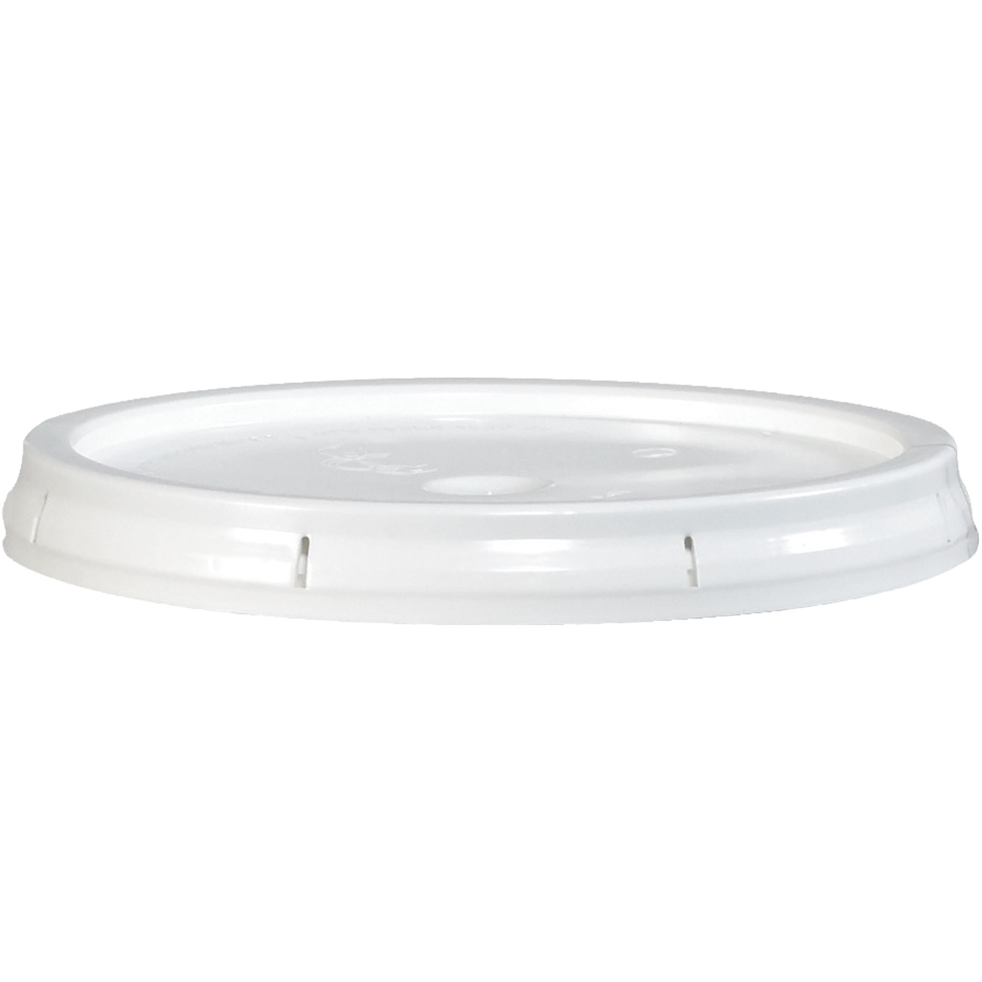Plastic Lid, 5 Gallon, White, 1/Each