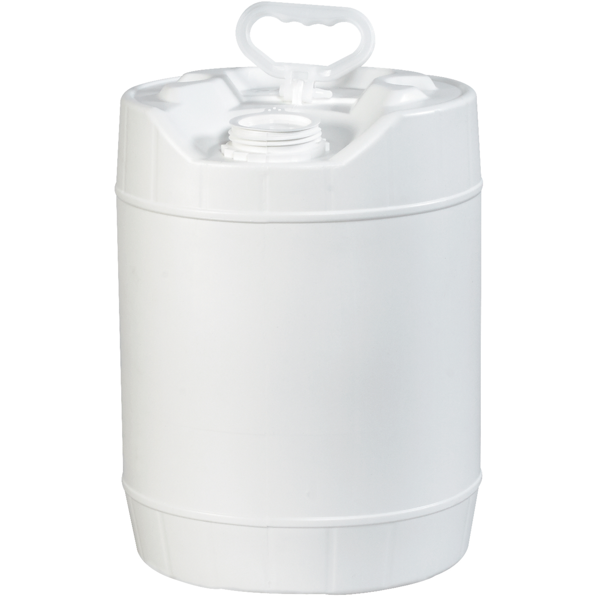Plastic Pail, Closed Head, 5 Gallon, White, 1/Each
